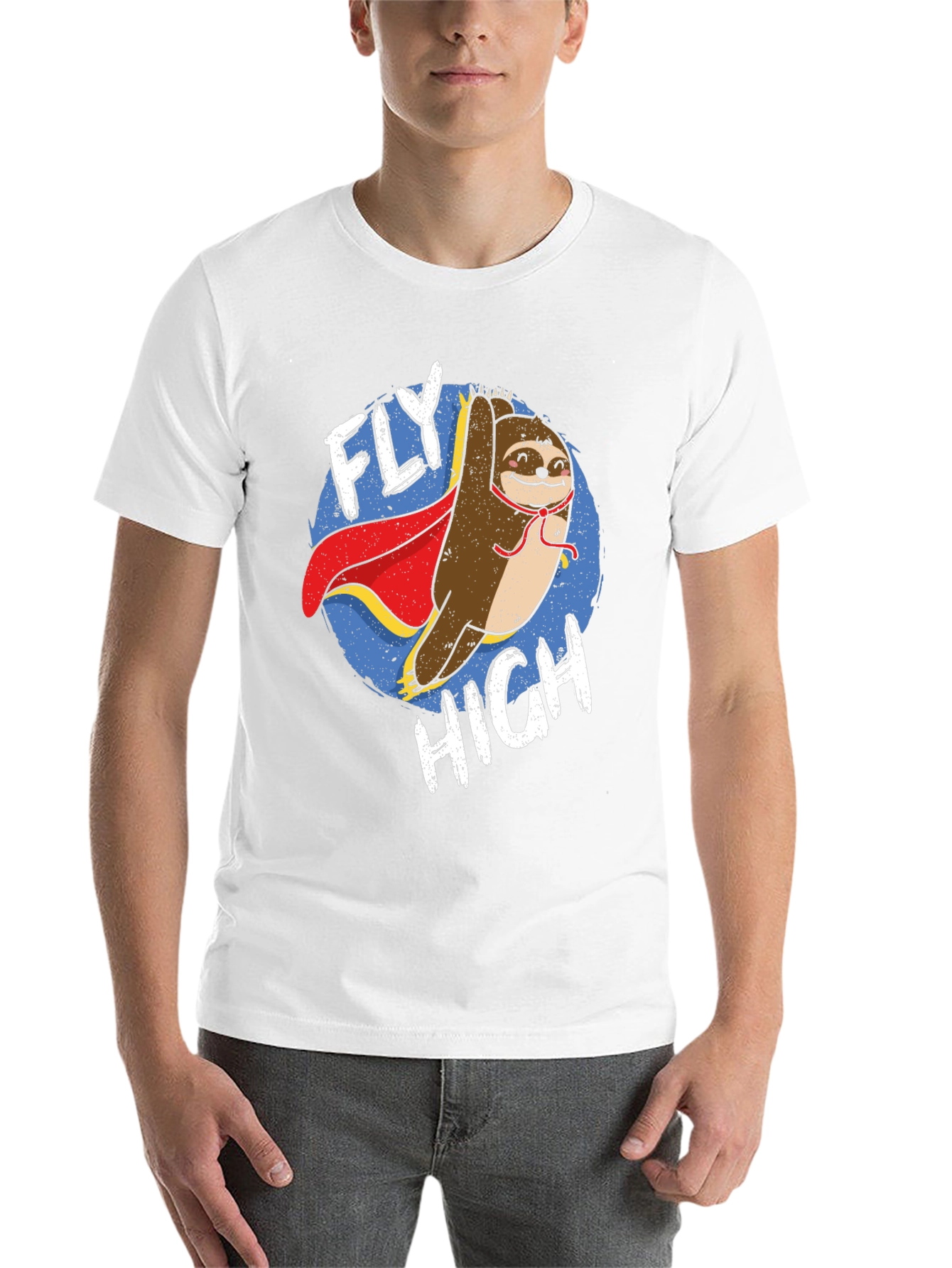 Black Fly High Sloth Graphic T-Shirt view 14