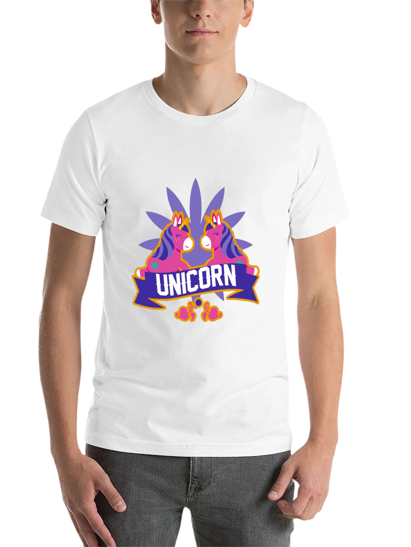 Black Unicorn Graphic Print Black T-Shirt view 14