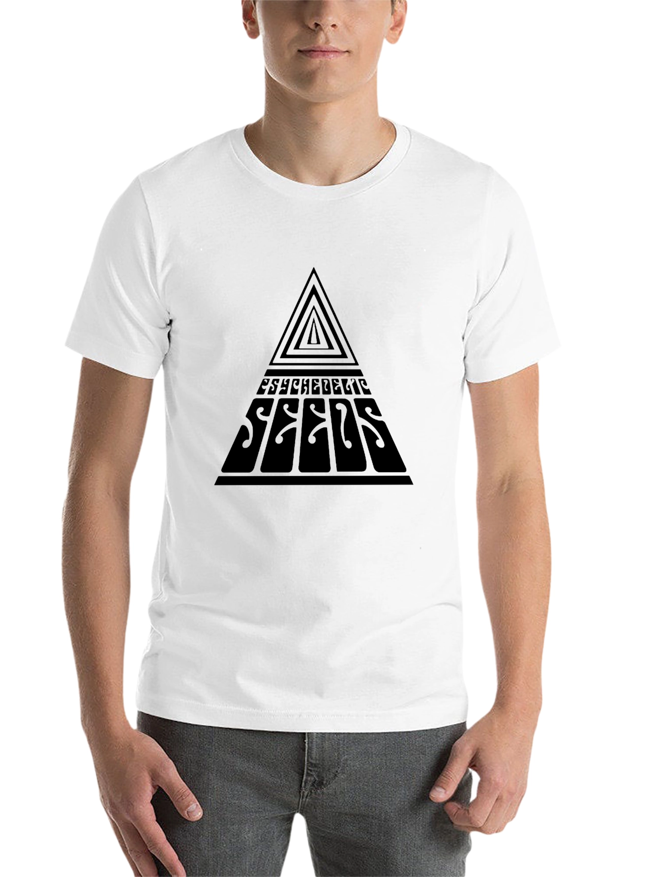 Black Psychedelic Seeds Black Graphic T-Shirt view 14