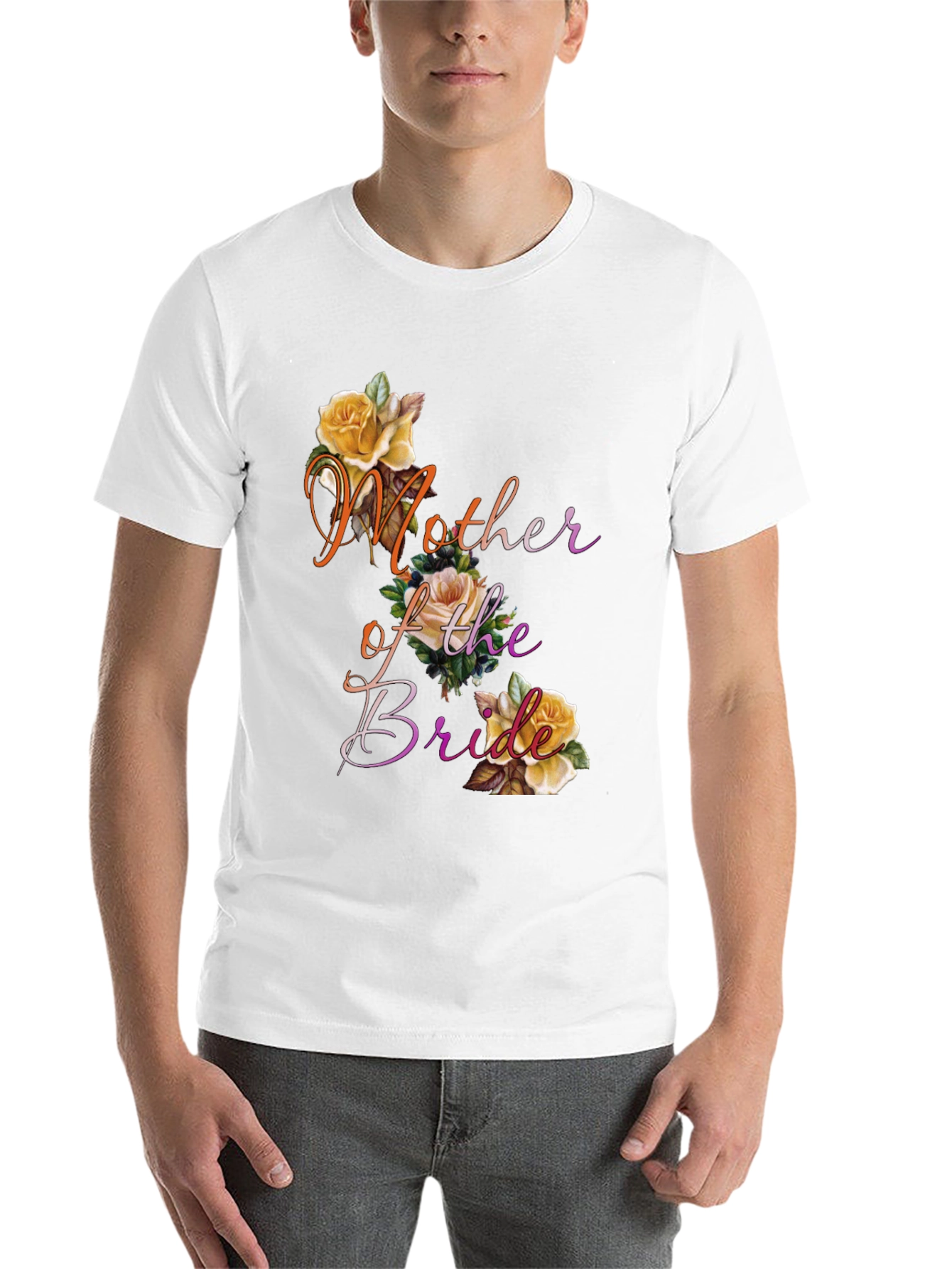 Black Mother of the Bride Floral T-Shirt view 14