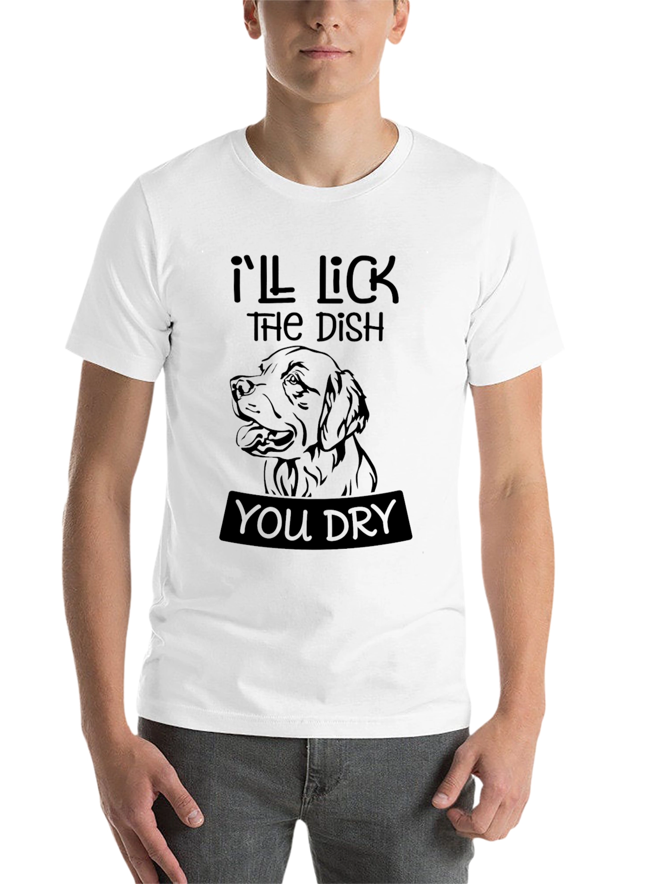Black I'll Lick The Dish You Dry Graphic Tee view 14