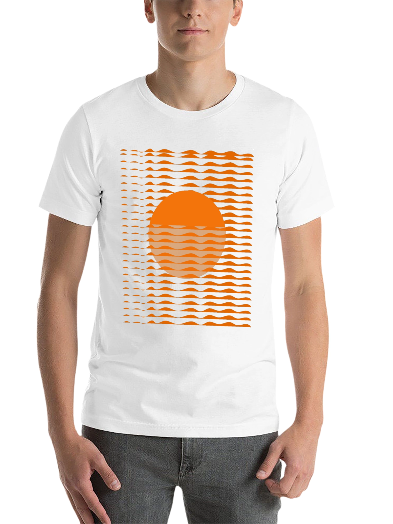 Black Retro Sunset Graphic T-Shirt view 14