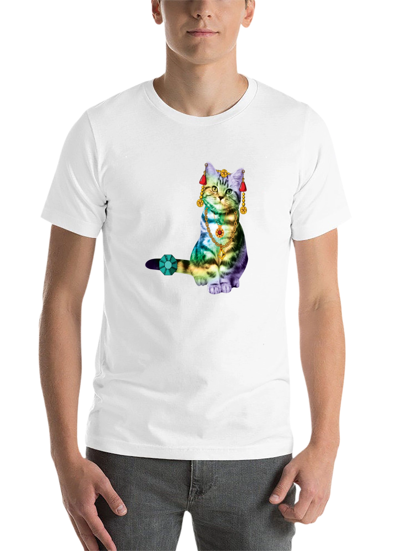 Black Cat Jewel T-Shirt - Black view 14