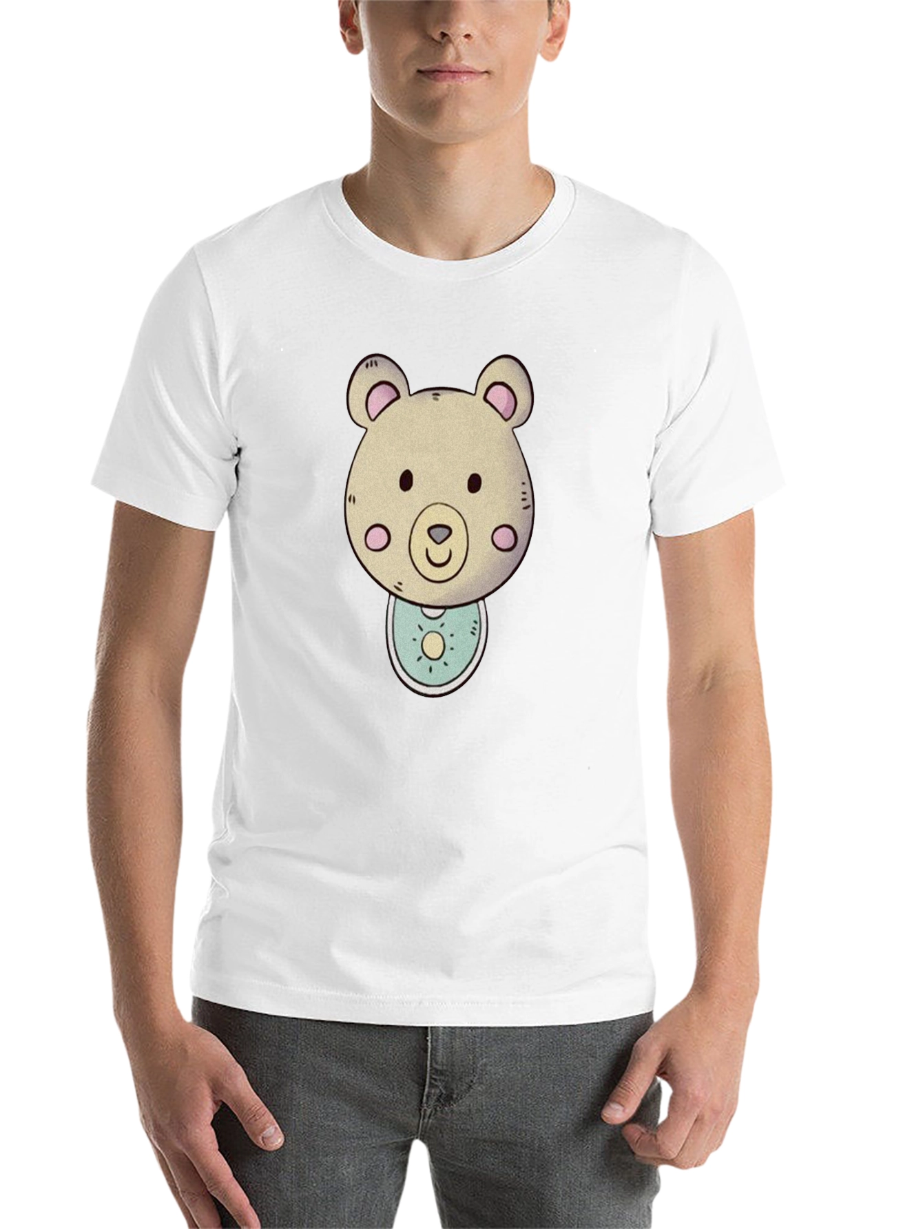 Black Bear Graphic Tee - Cute Cartoon Animal Shirt view 14