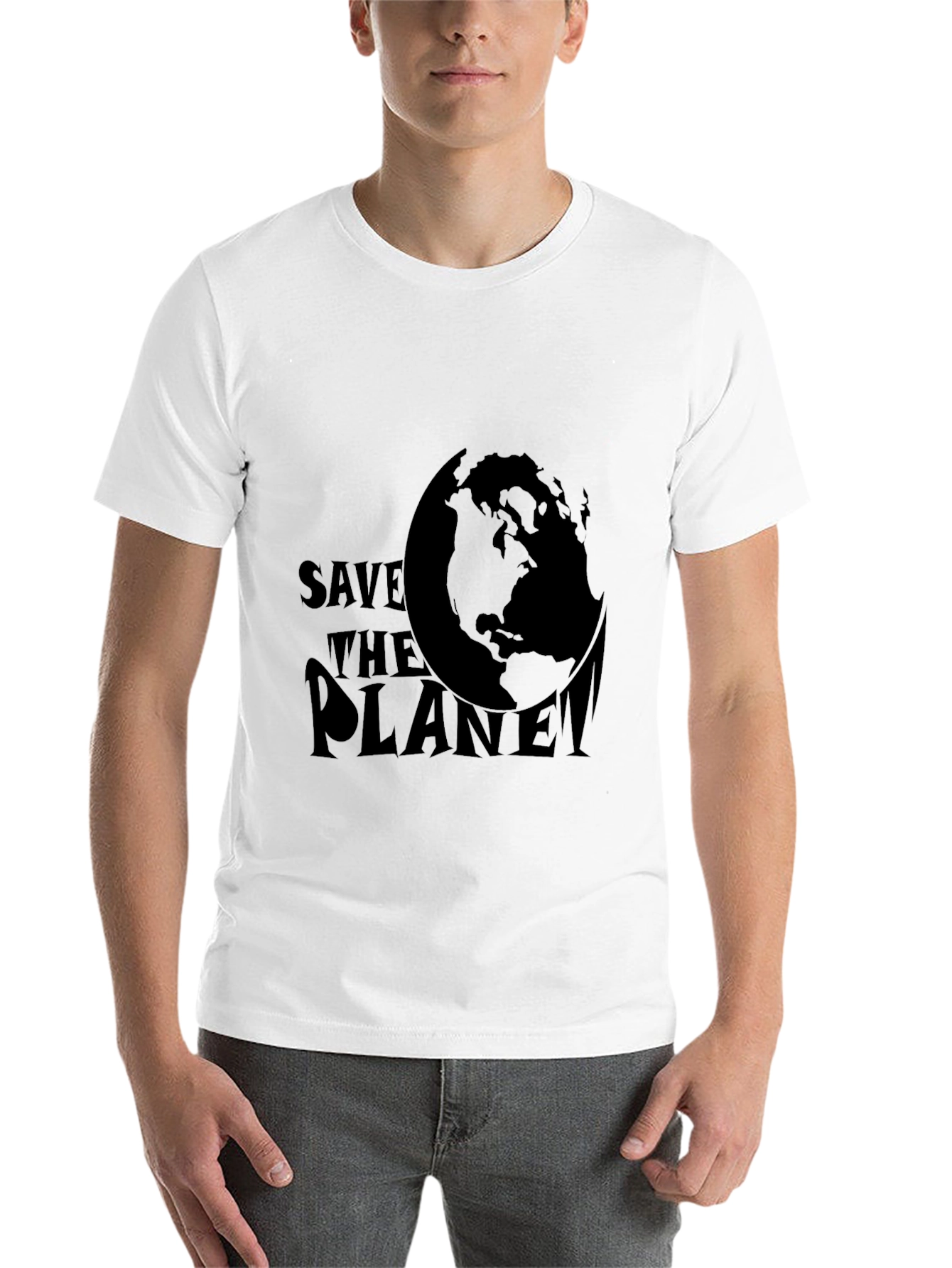 Black Save The Planet T-Shirt - Earth Day Tee view 14