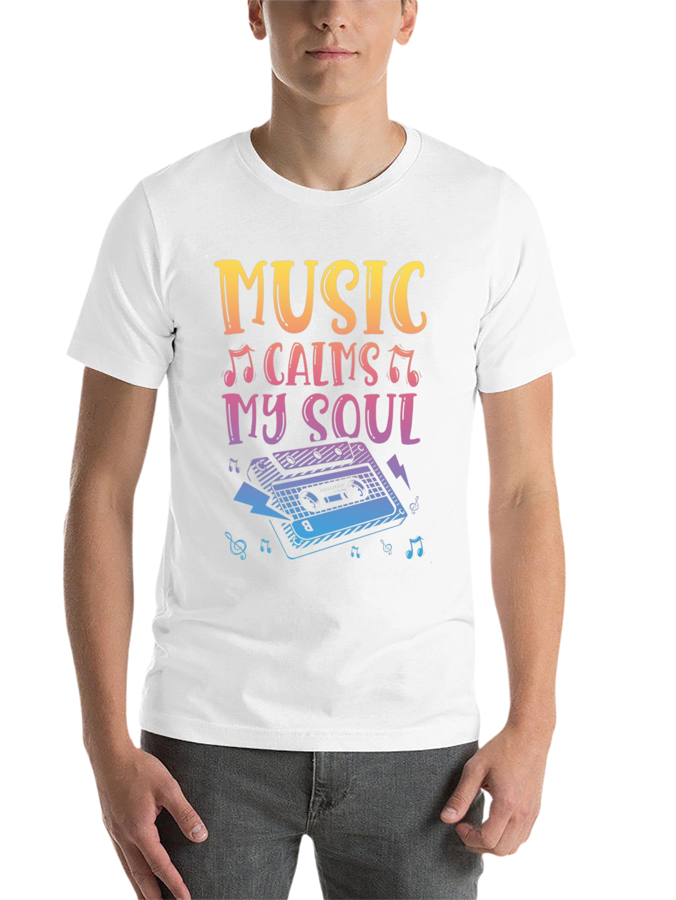 Black Music Calms My Soul T-Shirt view 14