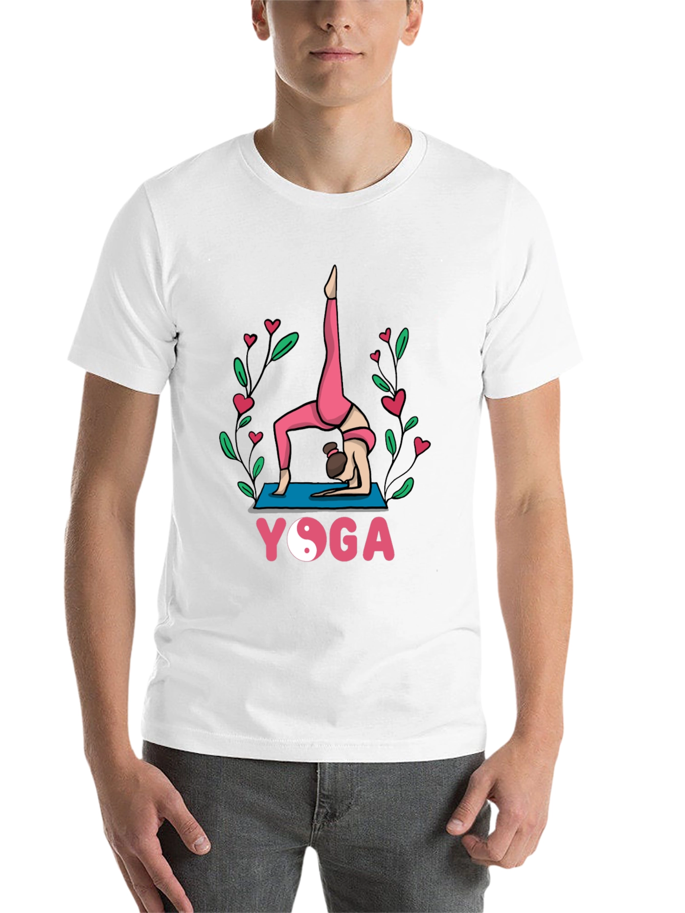 Black Yoga Pose Graphic Tee - Meditative Style view 14