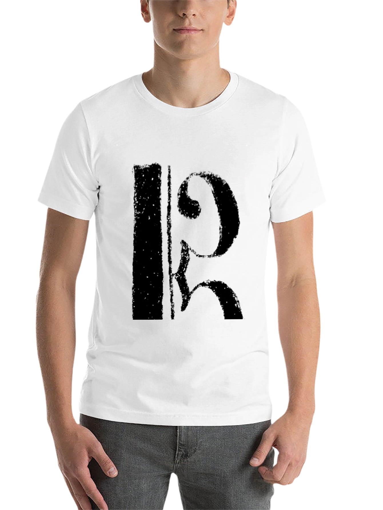 Black Black Alto Clef Music T-Shirt view 14