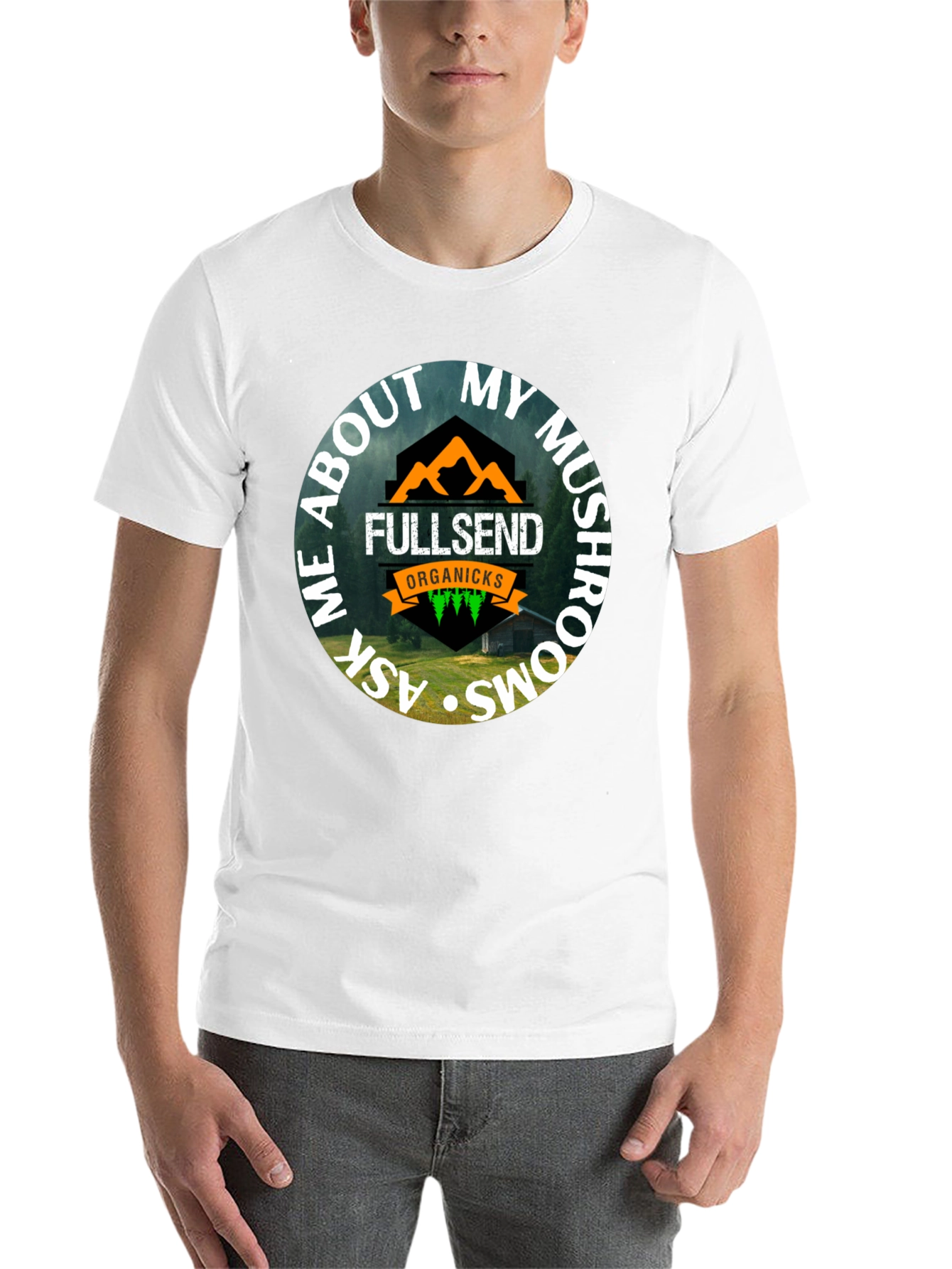 Fullsend Organicks Mushroom T-Shirt - 14