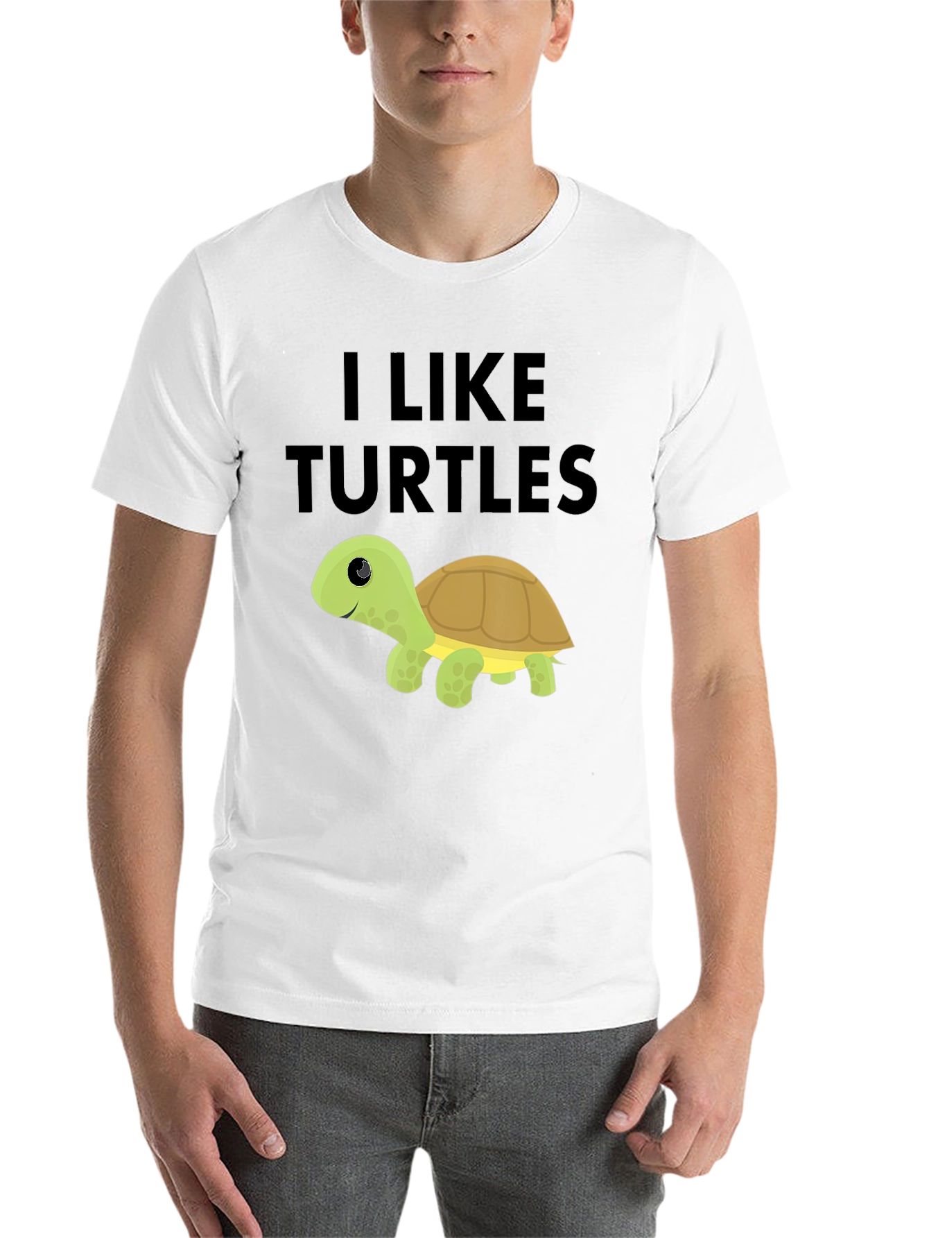 Black I Like Turtles Black T-Shirt view 14