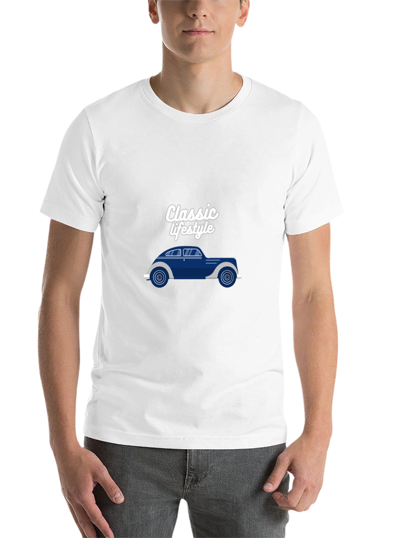 Black Classic Lifestyle Car Graphic Black T-Shirt view 14