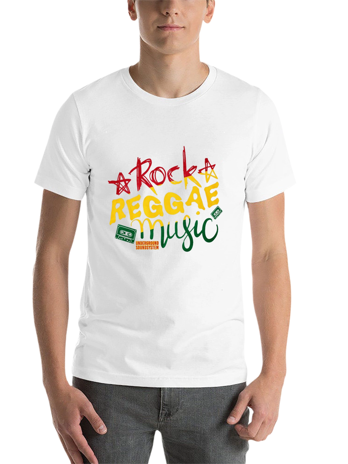 Black Rock Reggae Music T-Shirt view 14