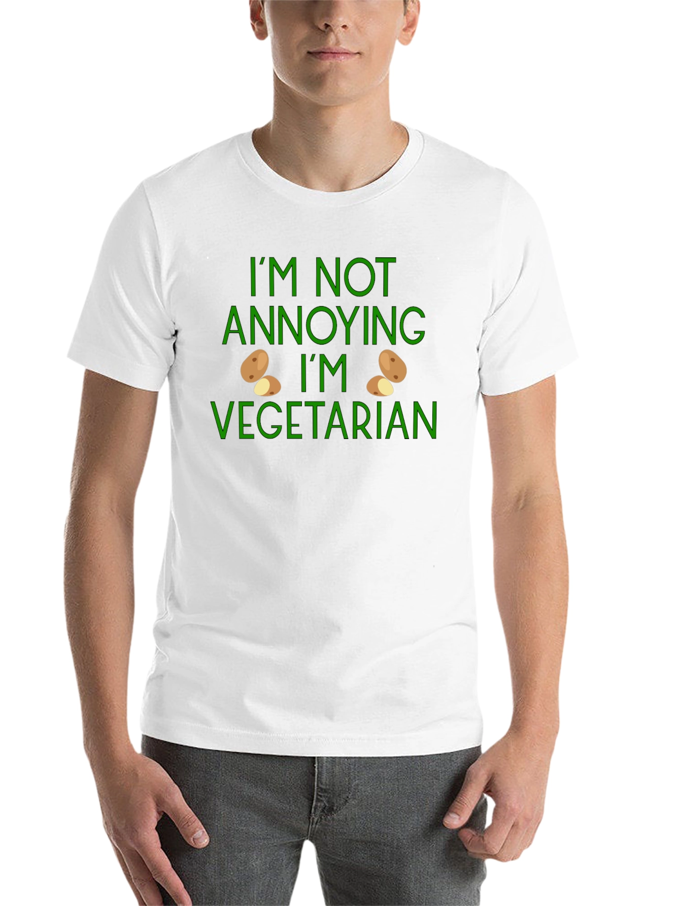 Vegetarian T-Shirt - Funny Potato Design - 14