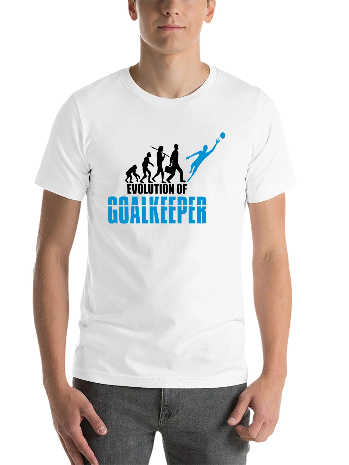 Black Evolution of Goalkeeper Graphic Tee view 14