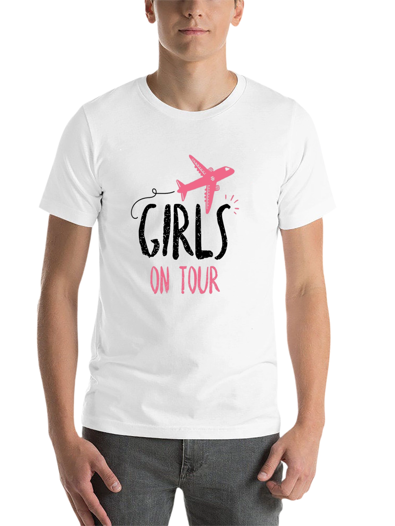 Girls On Tour T-Shirt | Airplane Graphic Tee - 14