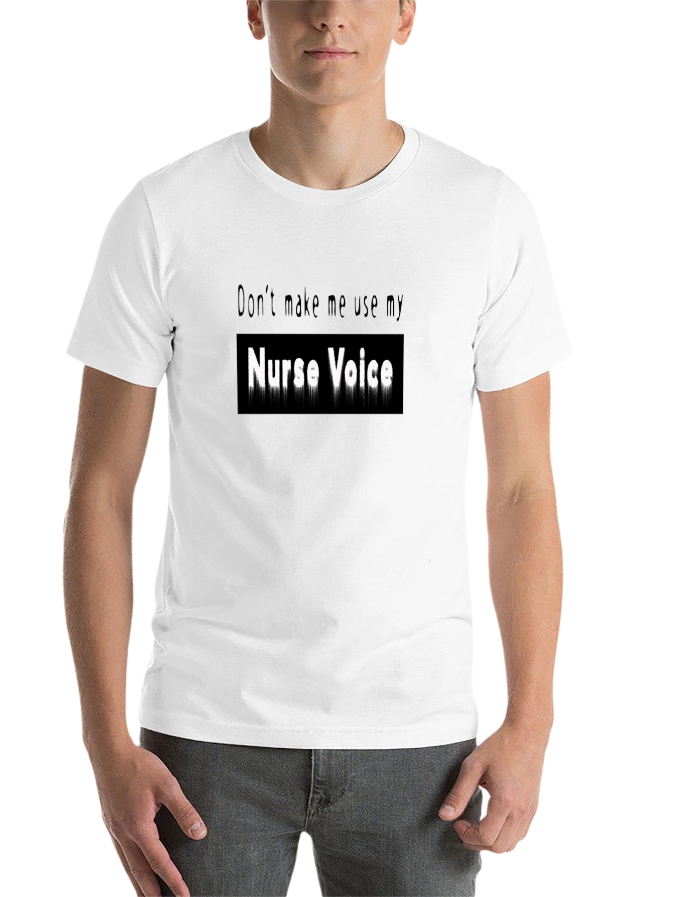Black Nurse Voice Graphic Tee - Funny Nursing Shirt view 14