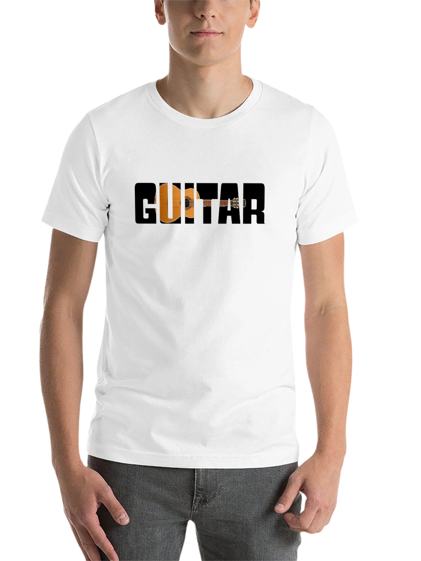 Black Guitar Graphic Black T-Shirt - Music Lover Tee view 14