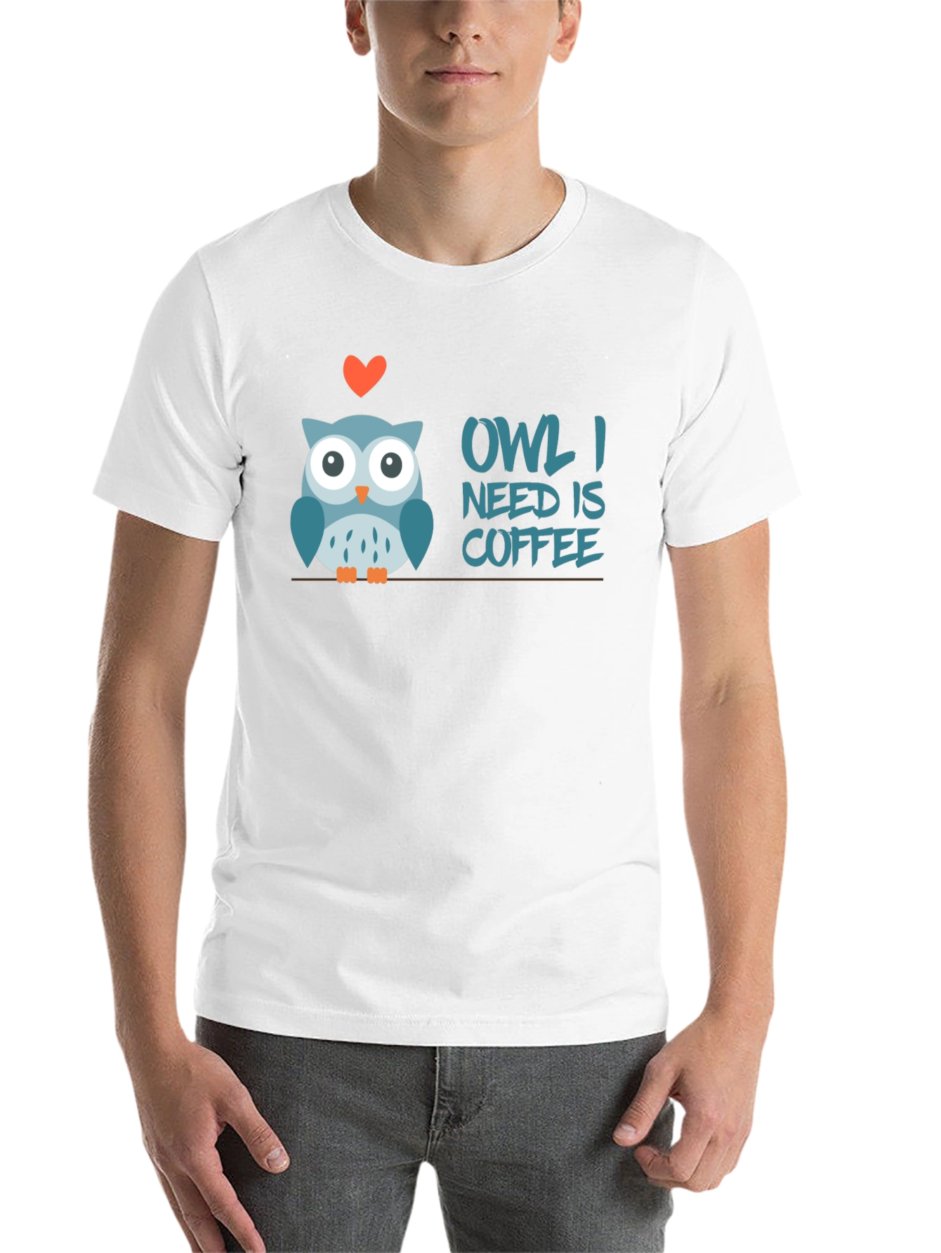 Black Owl I Need is Coffee T-Shirt view 14