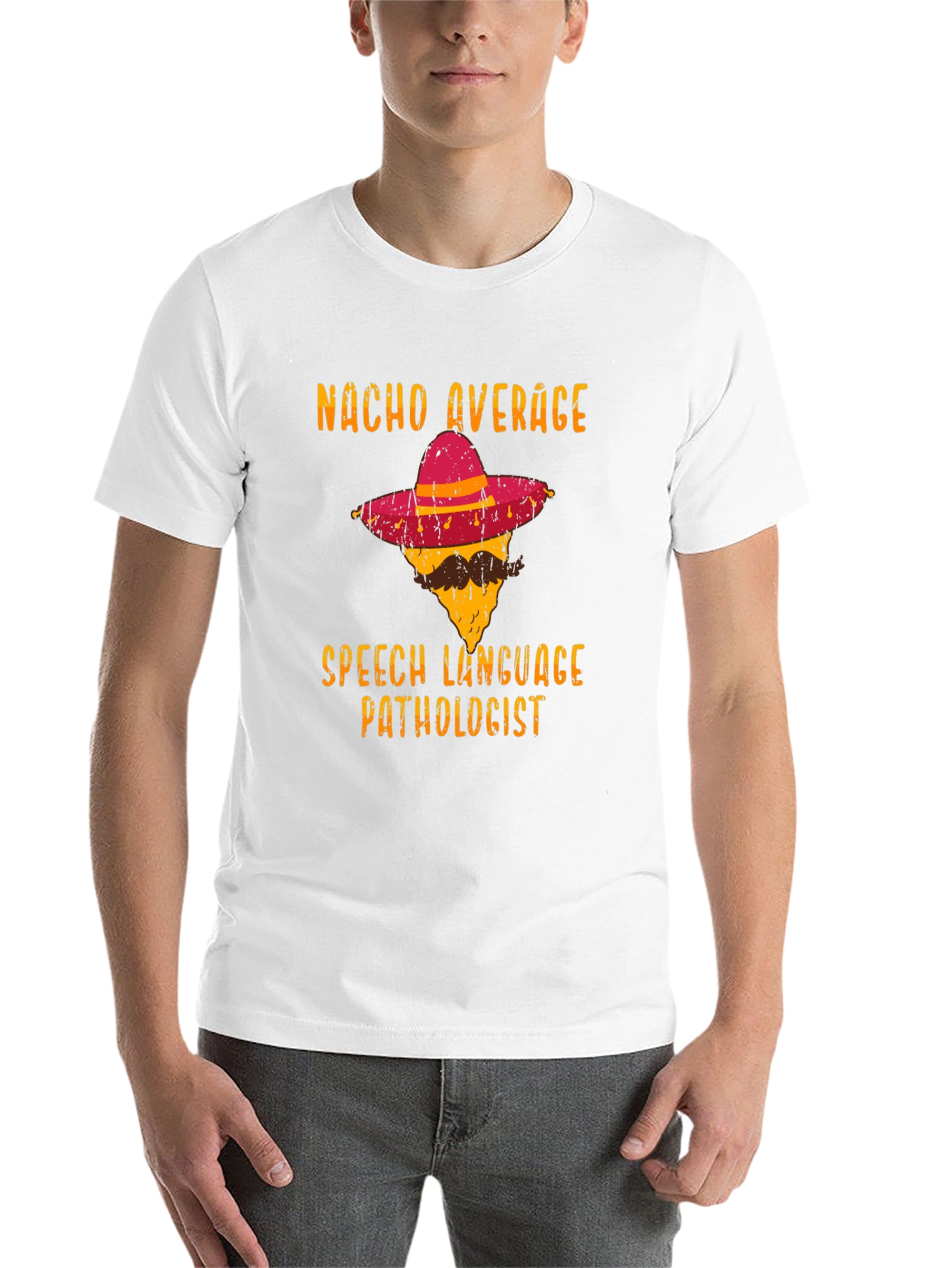 Black Nacho Average Speech Language Pathologist T-Shirt view 14