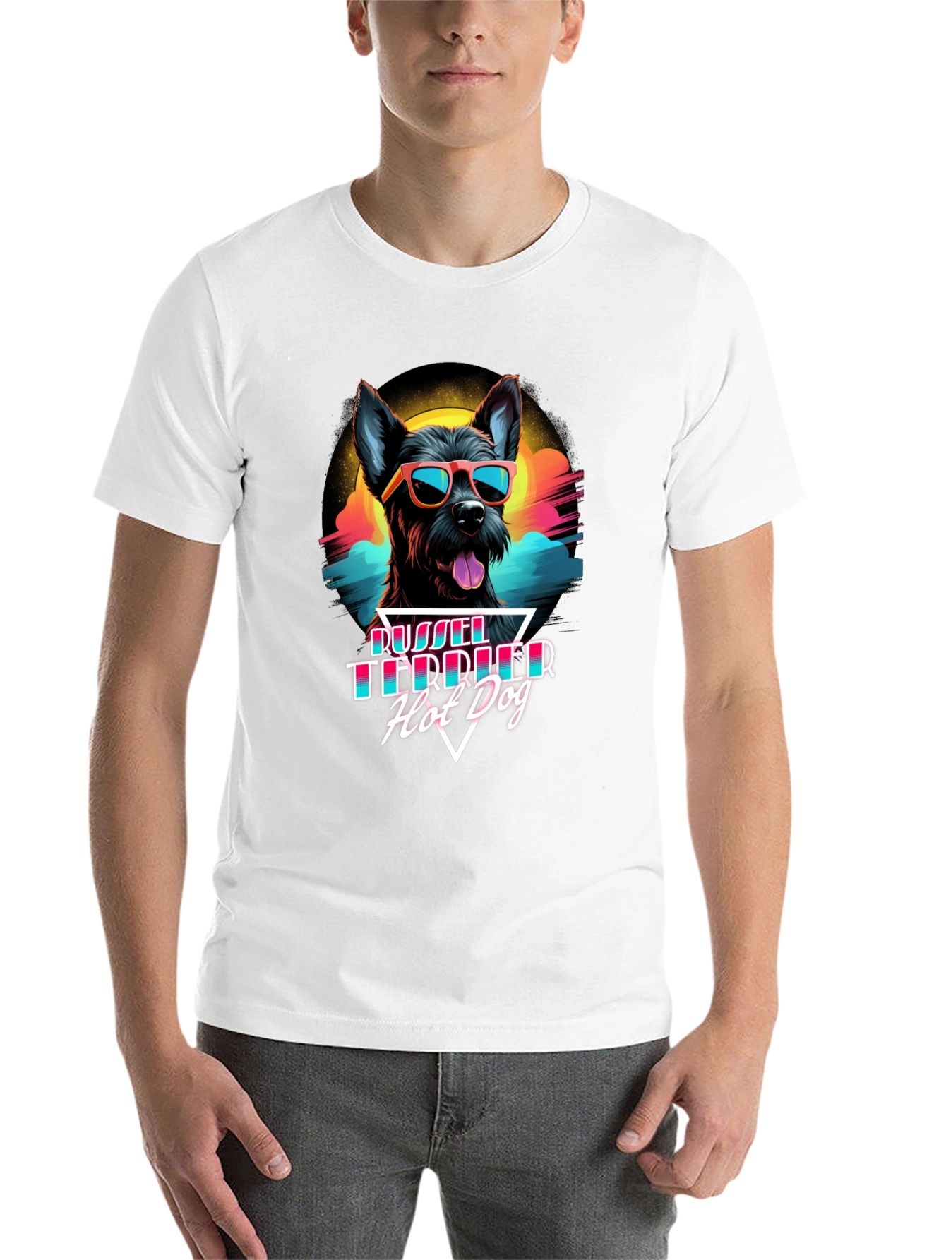 Black Cool Dog T-Shirt view 14