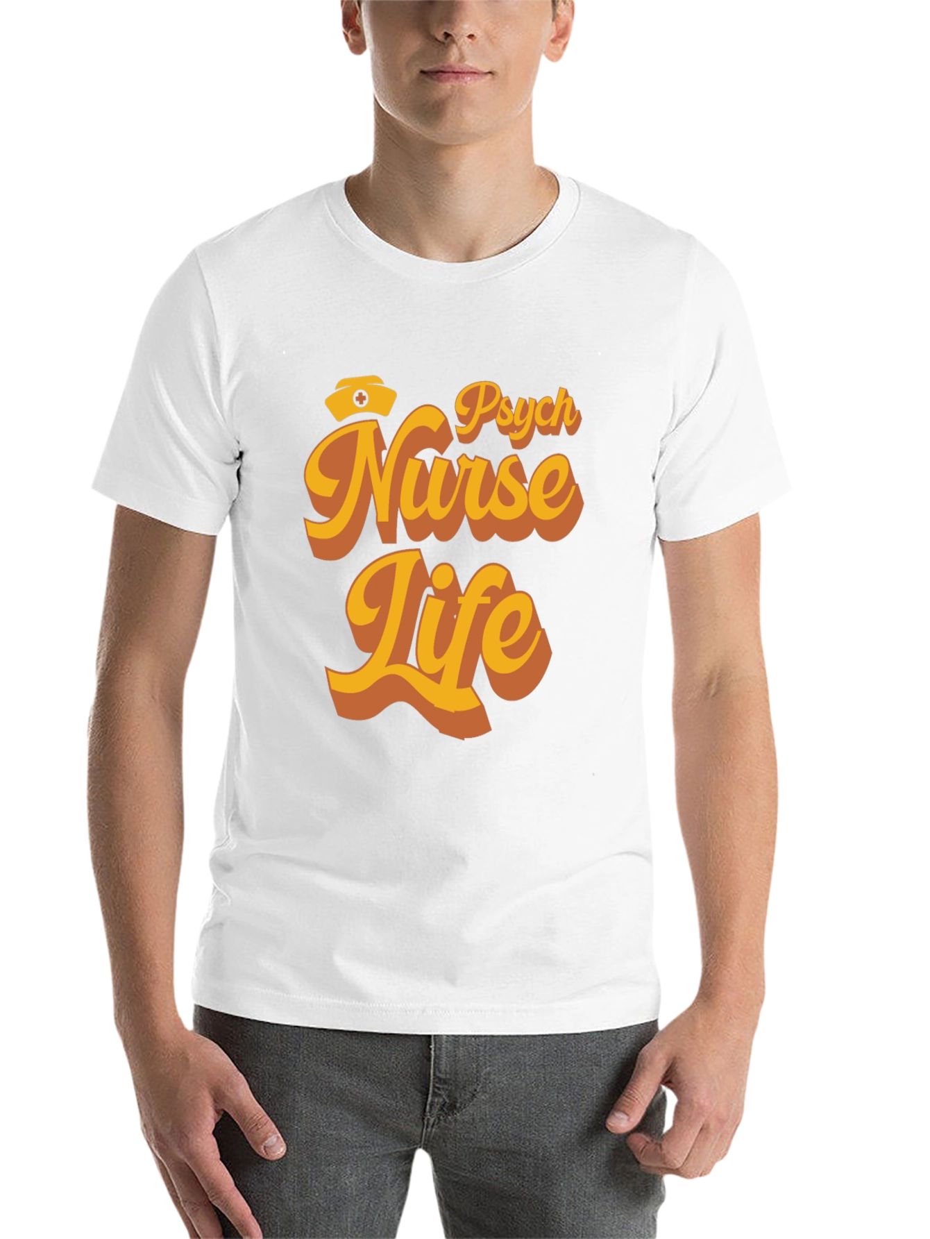 Black Psych Nurse Life T-Shirt - Retro Design view 14