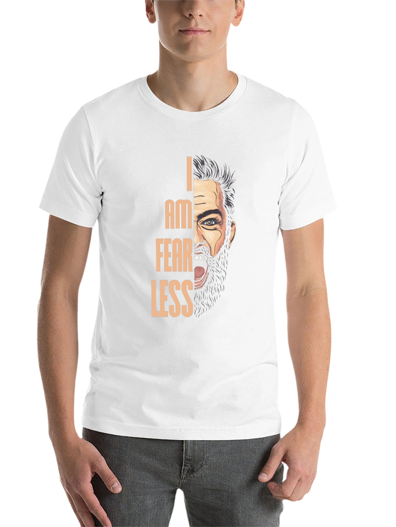Black I Am Fearless Graphic T-Shirt view 14