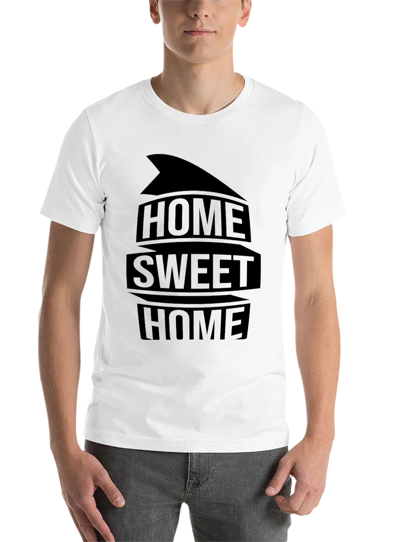 Black Home Sweet Home Black Graphic Tee view 14