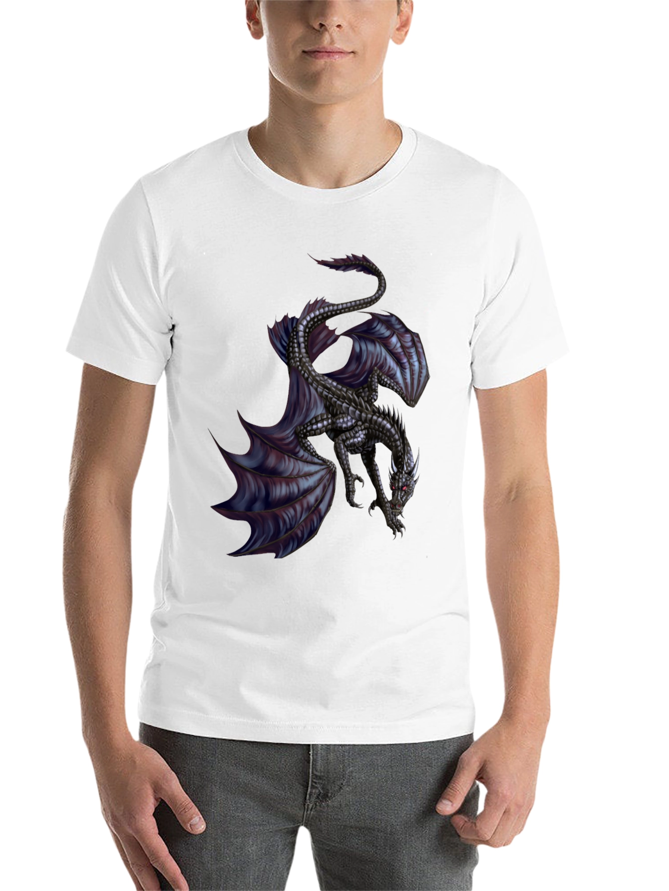 Black Dragon Graphic Black T-Shirt view 14