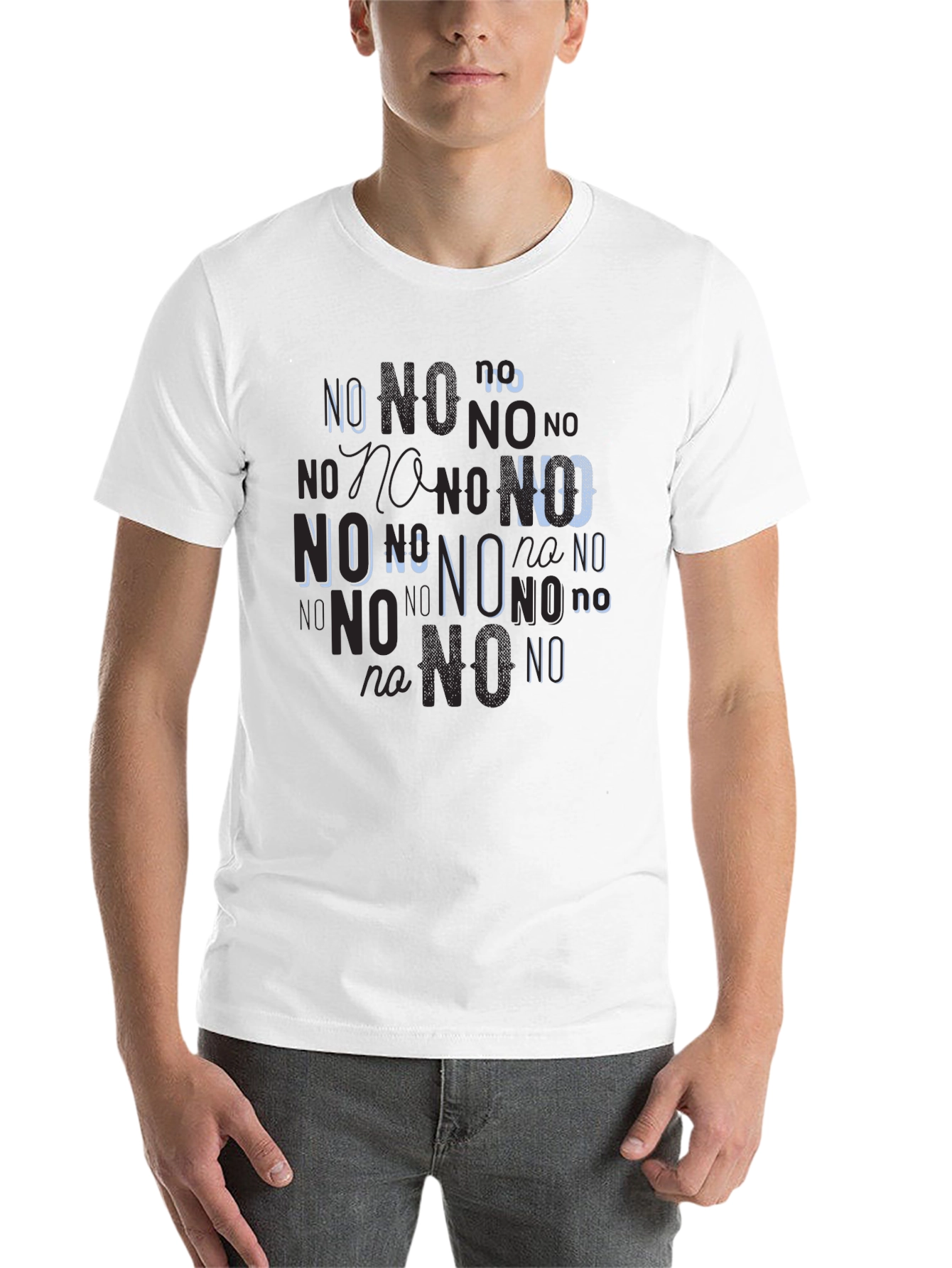 Black Statement Tee: No Graphic Print Black T-Shirt view 14