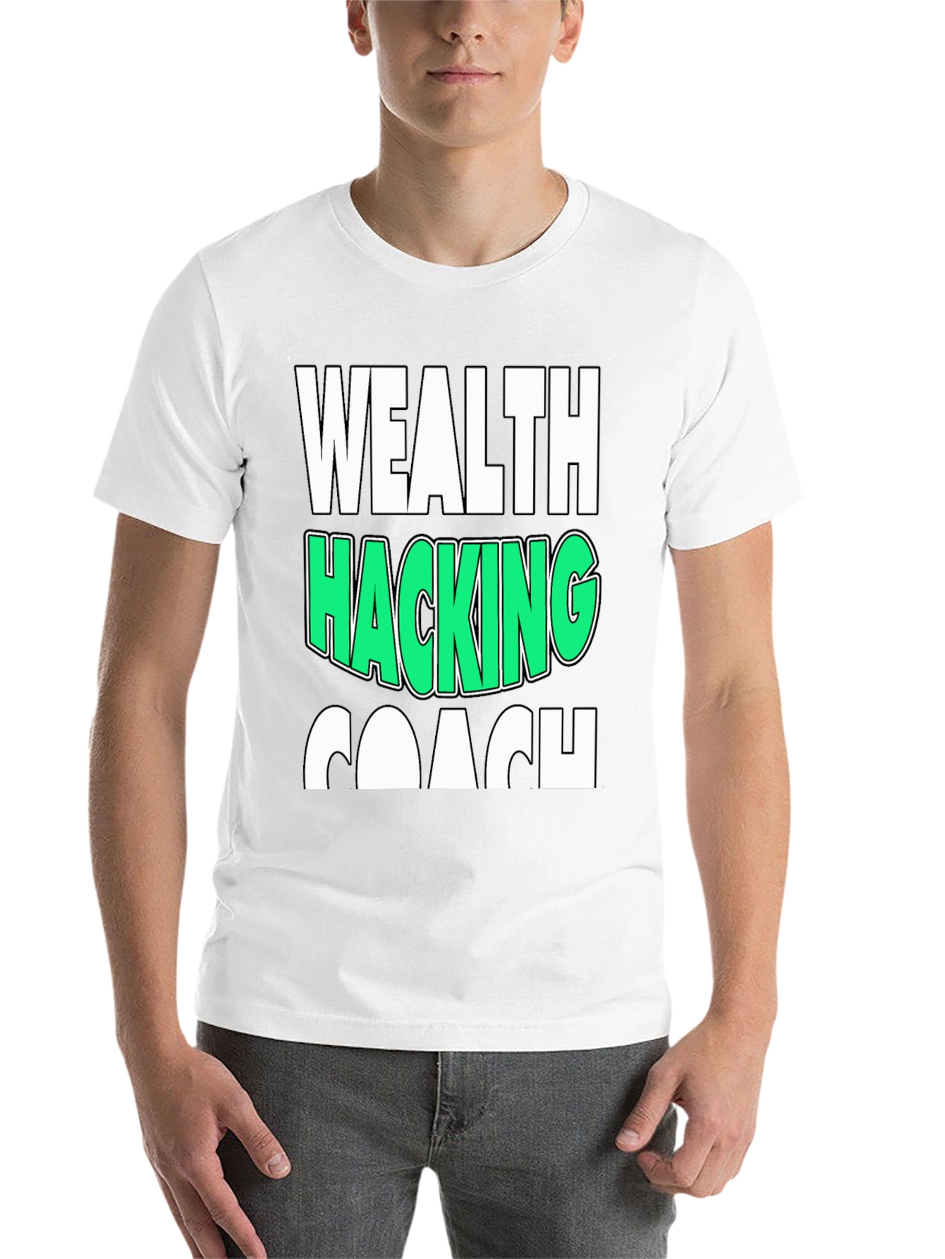 Black Wealth Hacking Coach Graphic Tee view 14