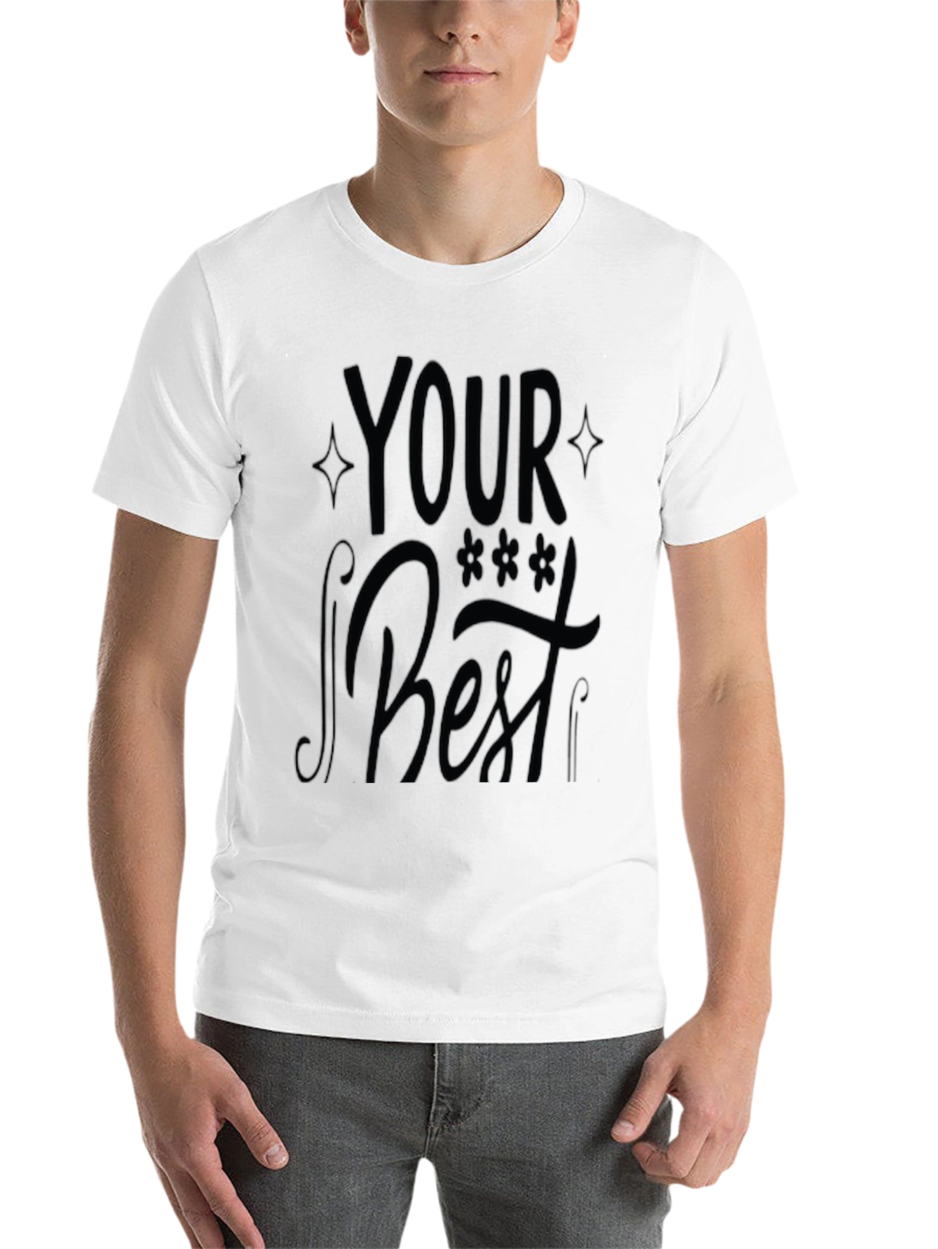Black Your Best Black Graphic Print T-Shirt view 14