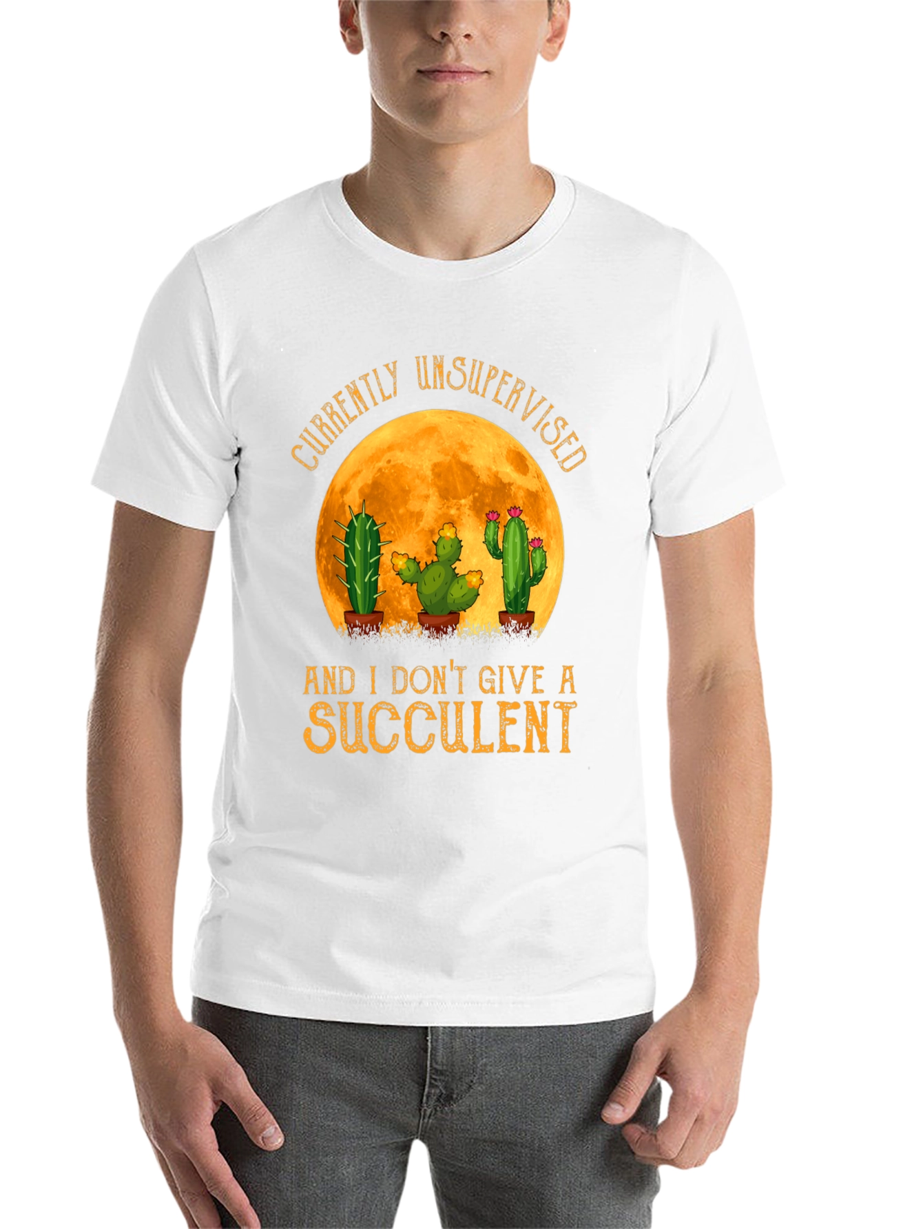Black Unsupervised Succulent Cactus T-Shirt view 14