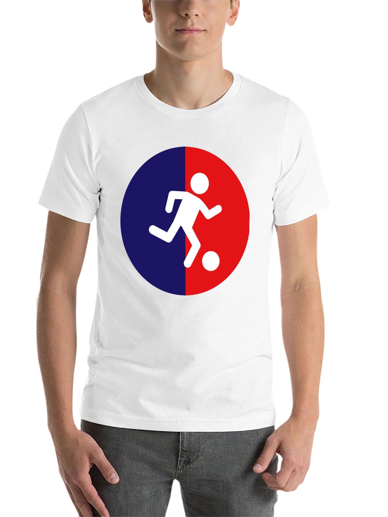 Black Soccer Player Graphic T-Shirt view 14