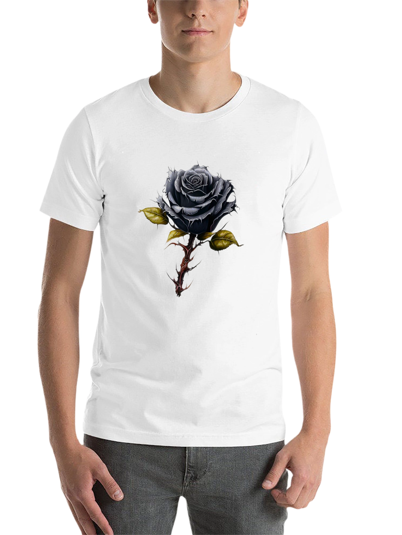 Black Black Rose Graphic Tee view 14