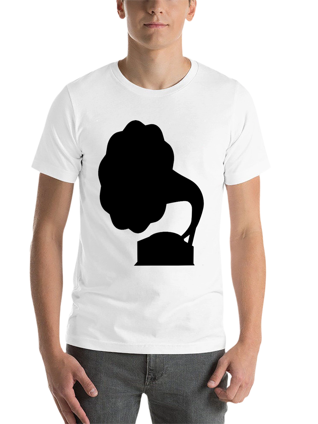 Black Retro Phonograph Black T-Shirt Vintage Music Style view 14