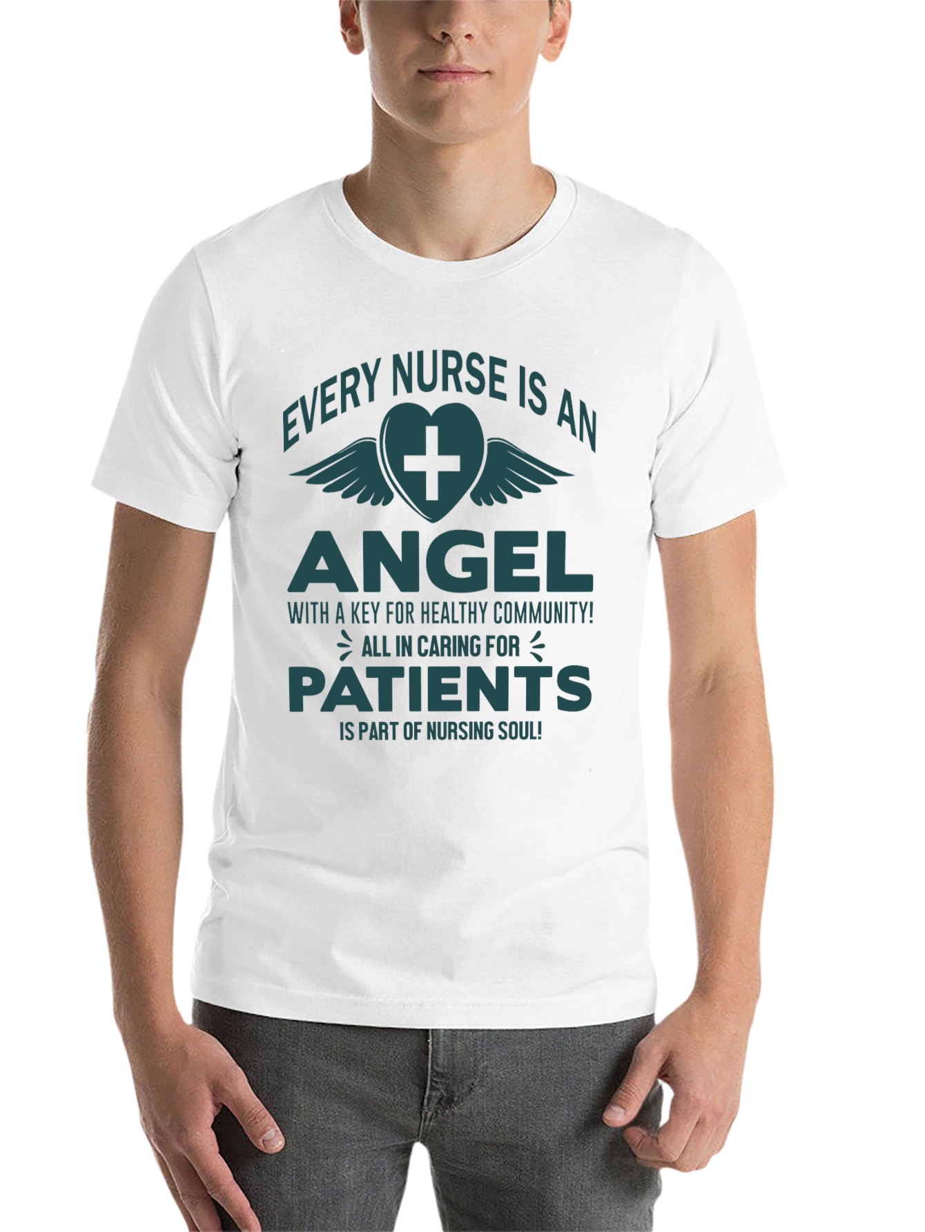 Black Every Nurse is an Angel T-Shirt view 14