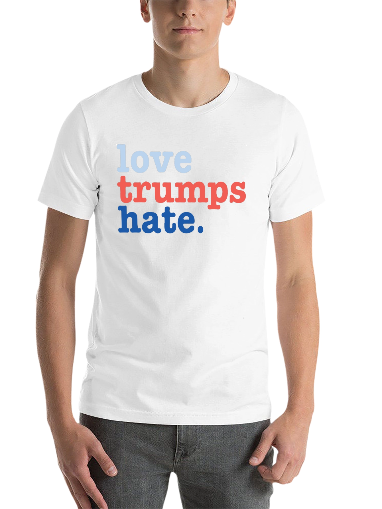 Black Love Trumps Hate Graphic Tee - Unisex view 14