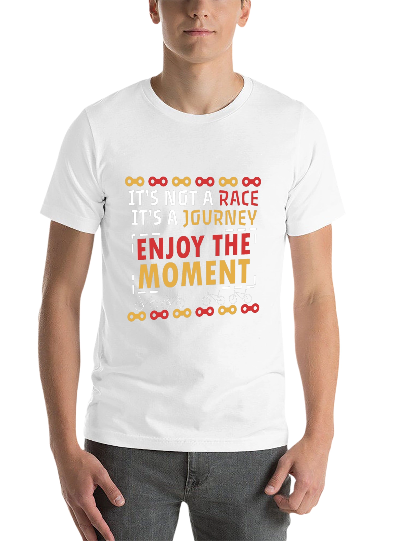 Black It's Not a Race T-Shirt - Enjoy The Moment Graphic Tee view 14