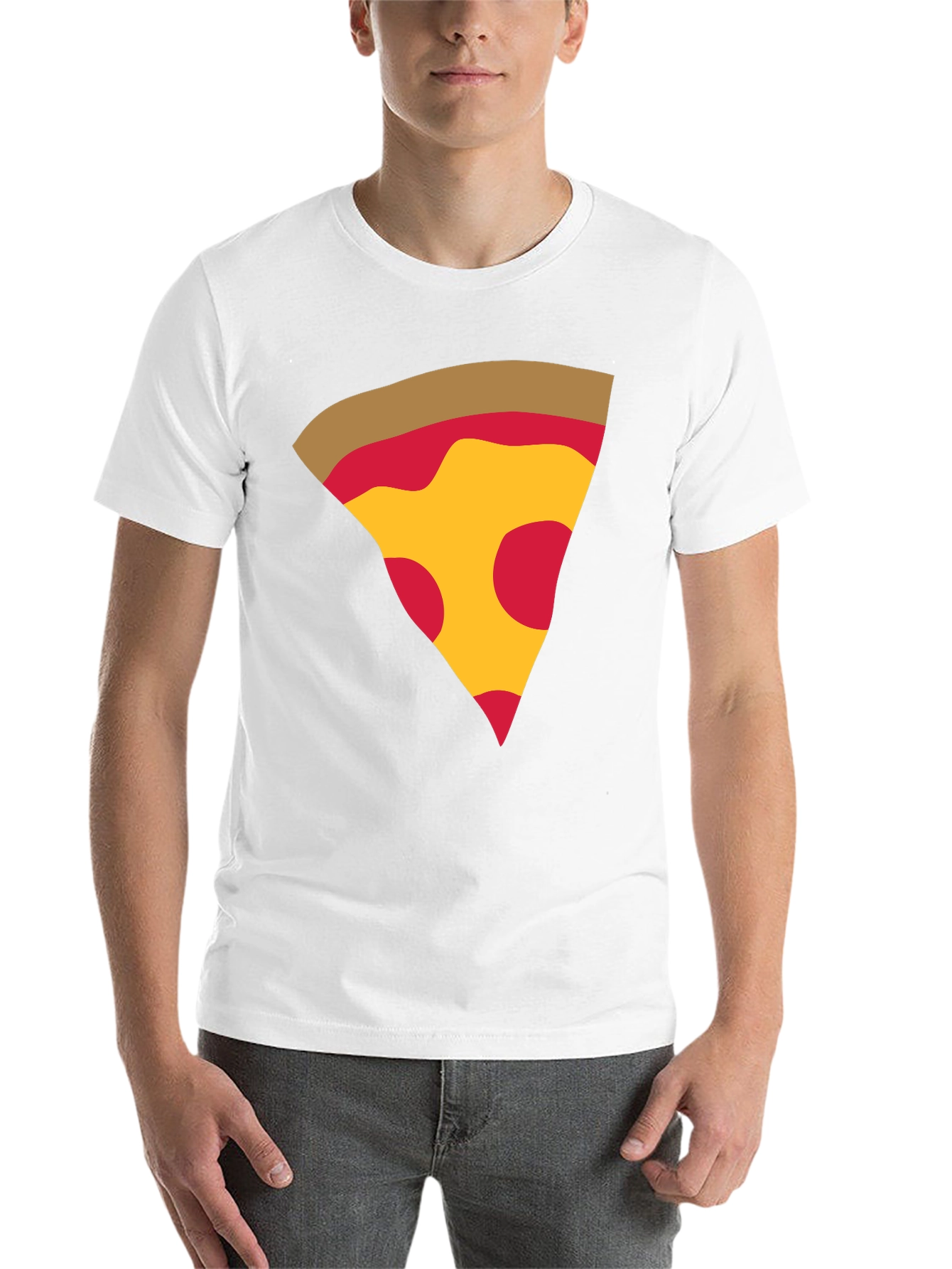 Black Pizza Slice Graphic T-Shirt view 14