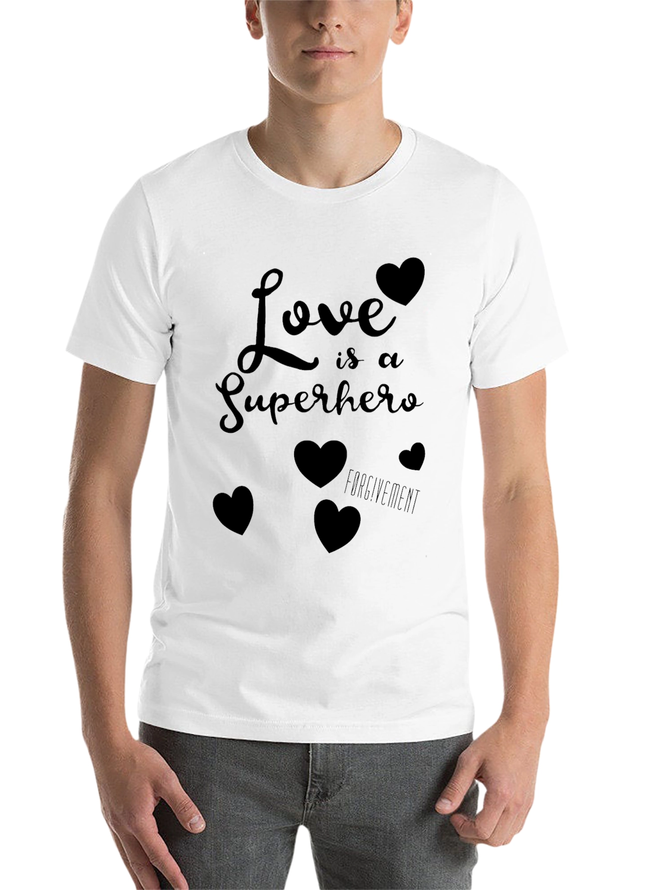 Black Love Is a Superhero Graphic Tee - Soft Cotton Blend view 14