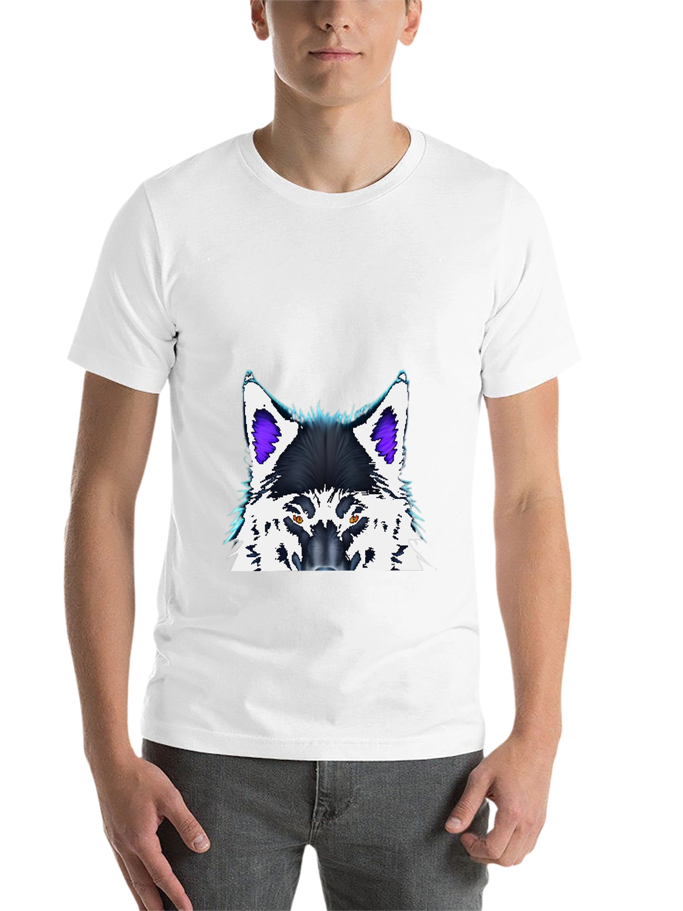Black Wolf Graphic Tee - Stylish Black T-Shirt view 14