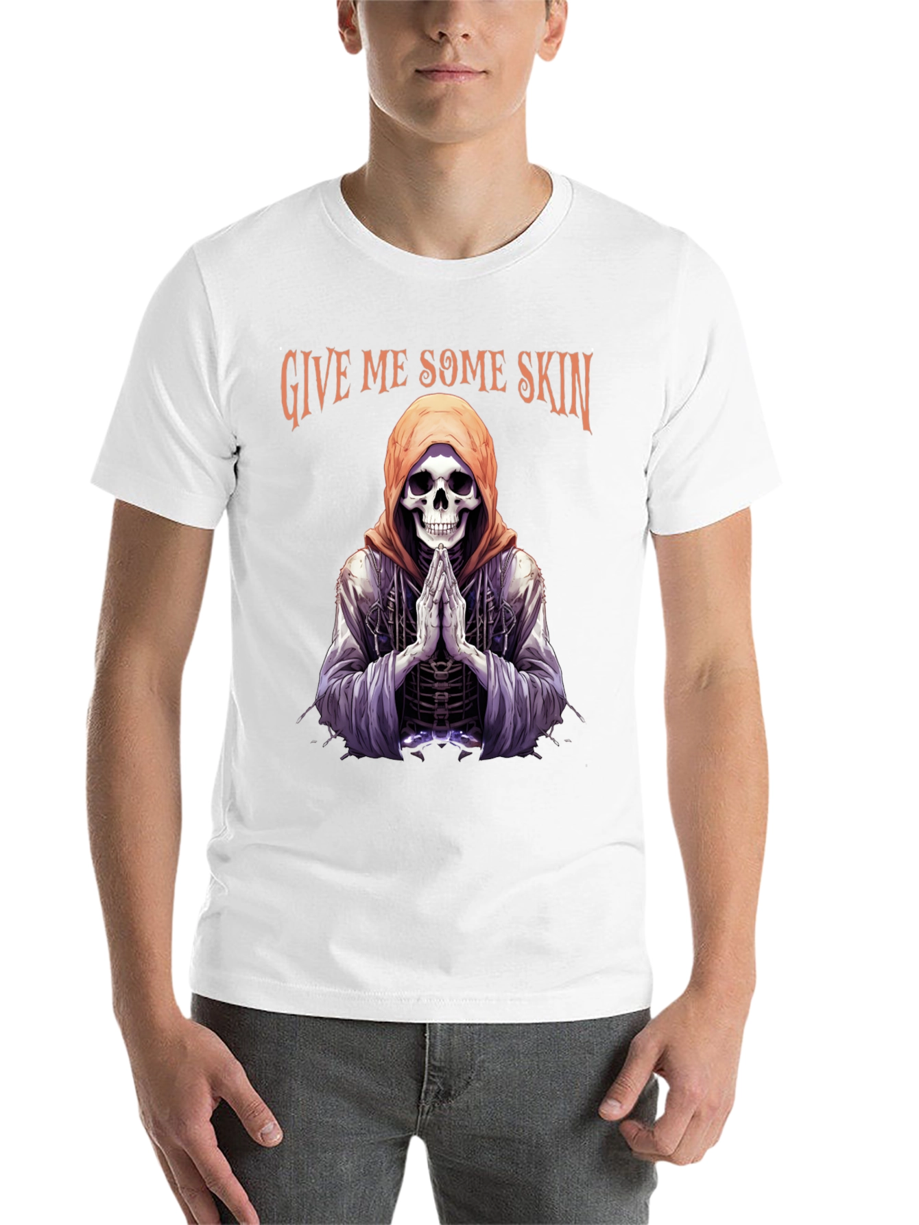 Black Give Me Some Skin Skeleton T-Shirt view 14