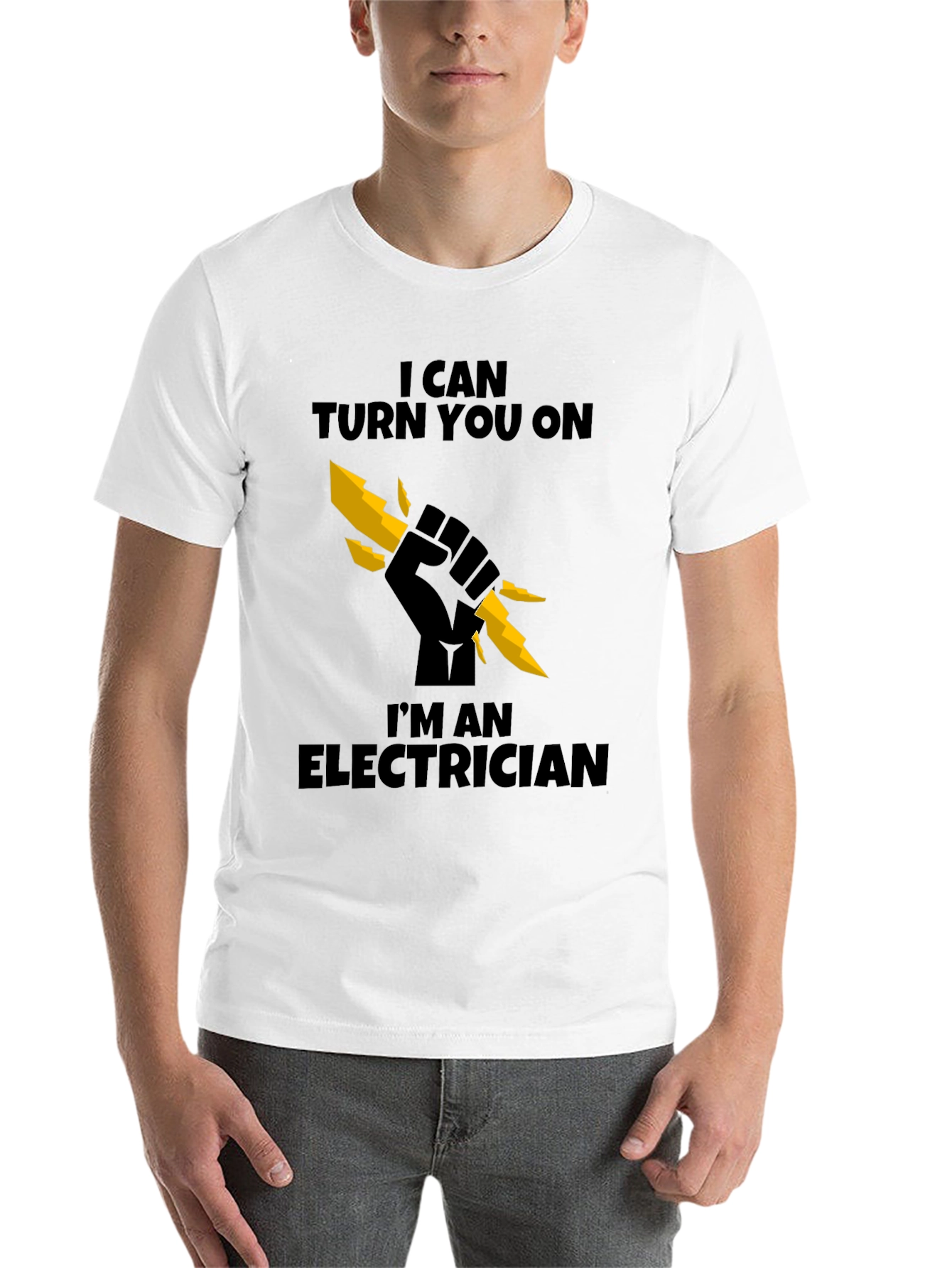 Black Electrician T-Shirt - I Can Turn You On view 14