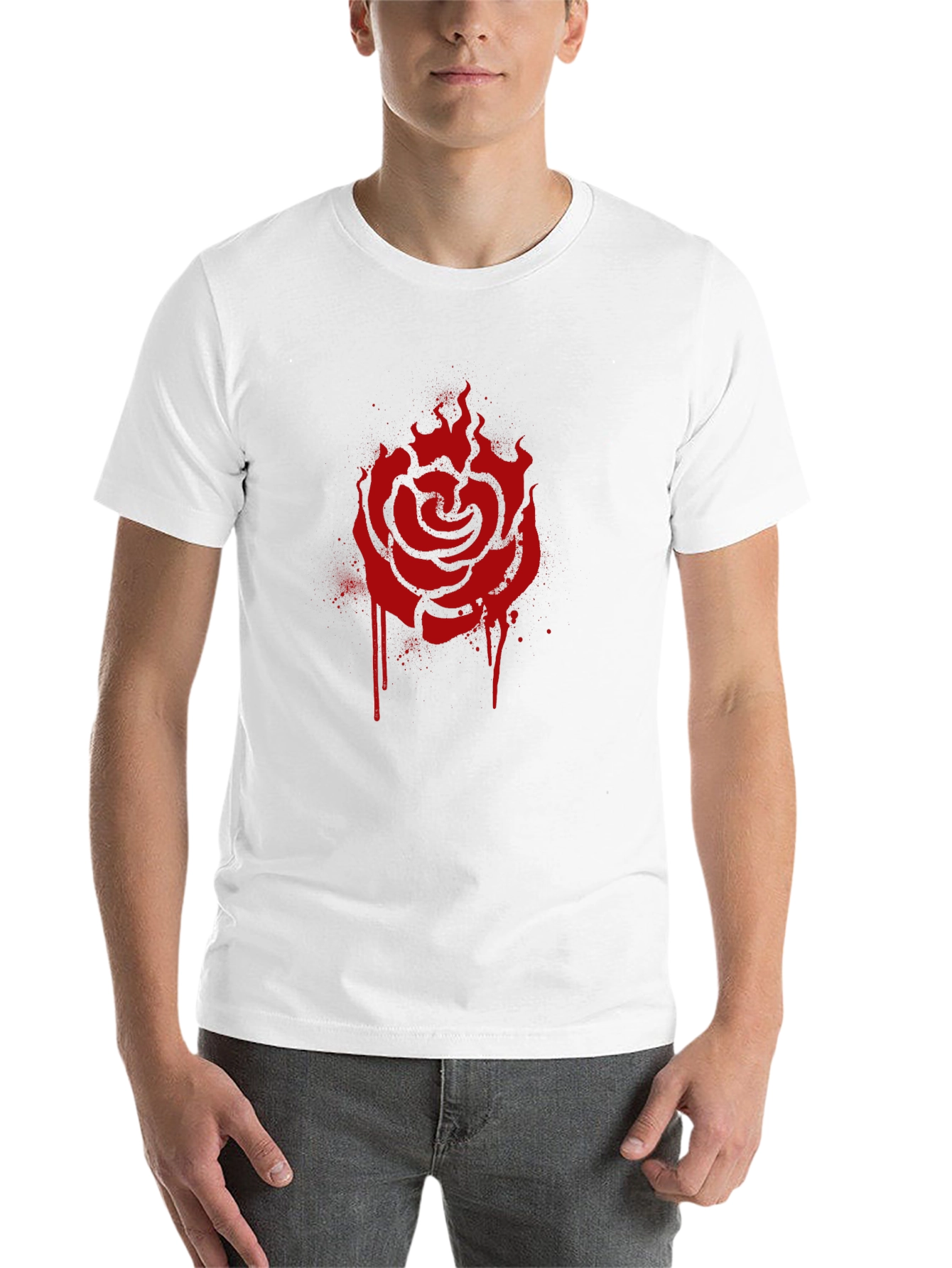 Black Rose Emblem Graphic Tee - Black view 14