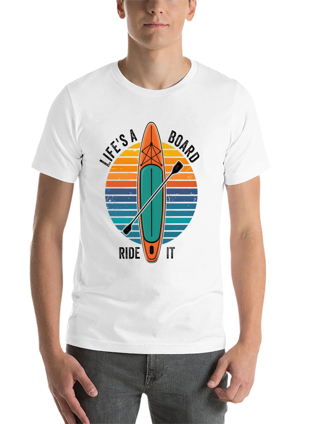 Black Life's a Board Ride It T-Shirt view 14