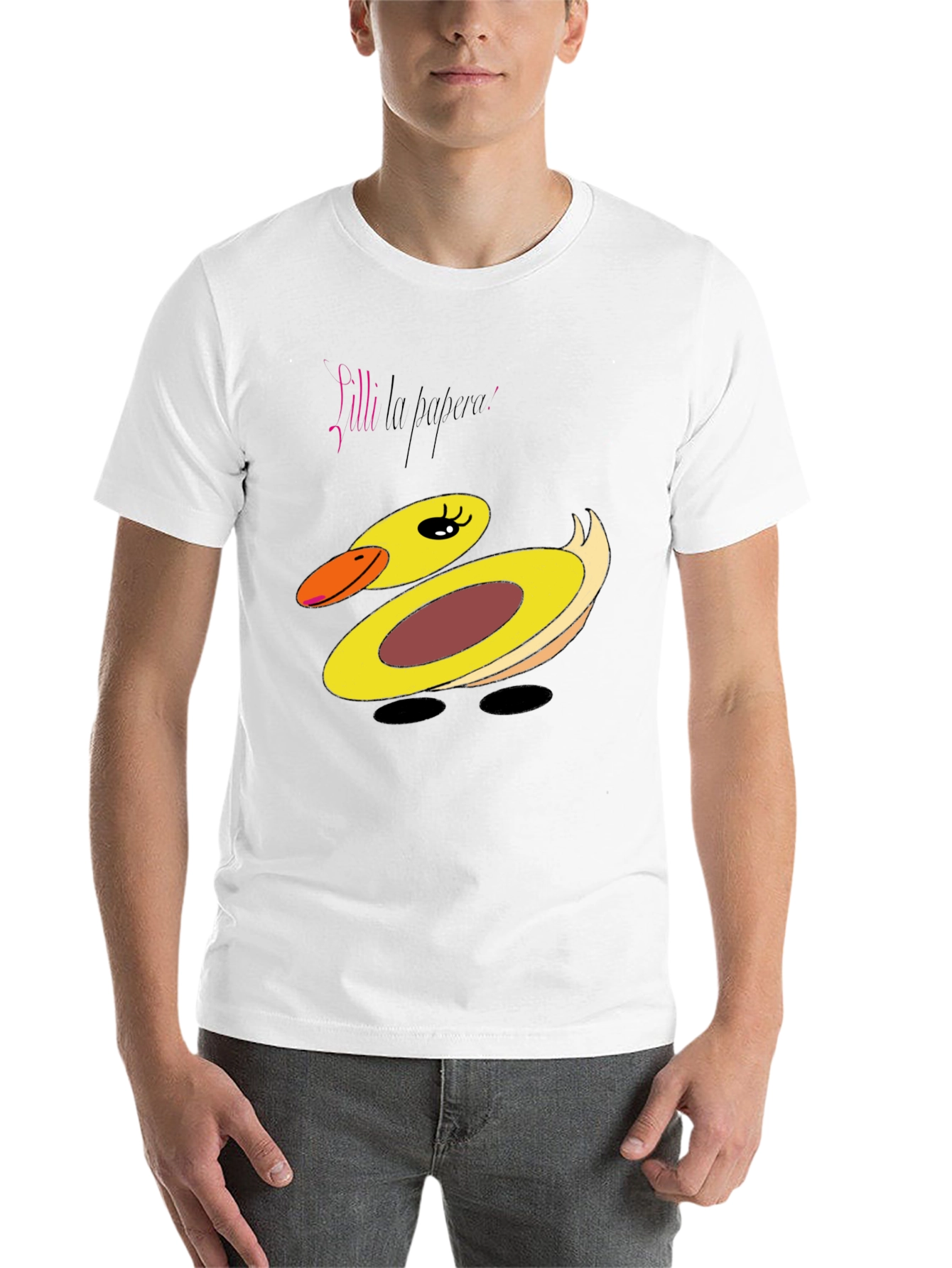 Black Duck Graphic T-Shirt - Playful Cartoon Design view 14