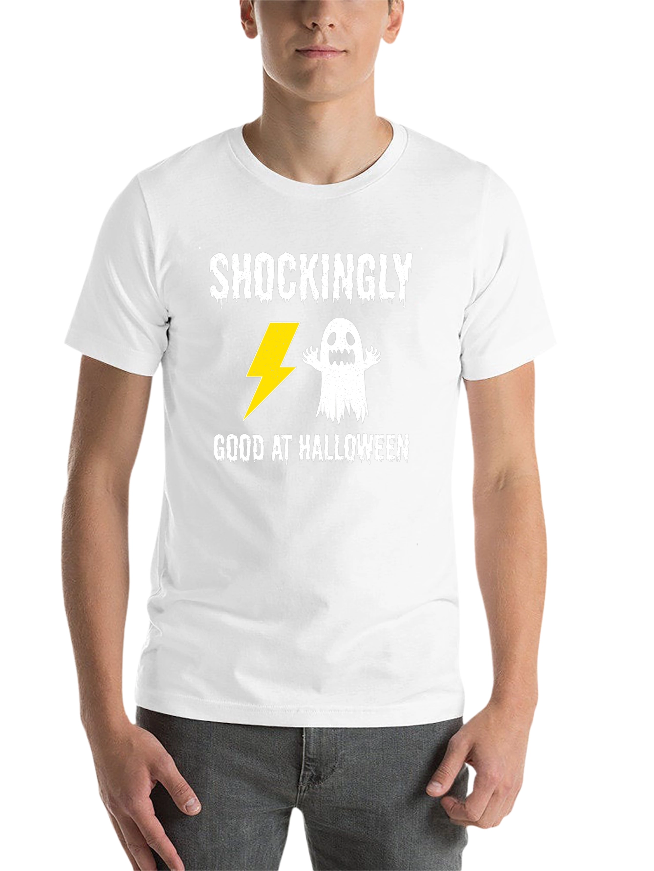 Black Shockingly Good at Halloween Graphic Tee view 14