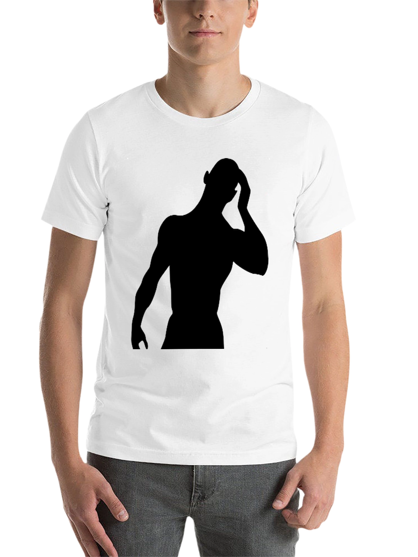 Black Black Silhouette Graphic Tee - Men's Fashion view 14
