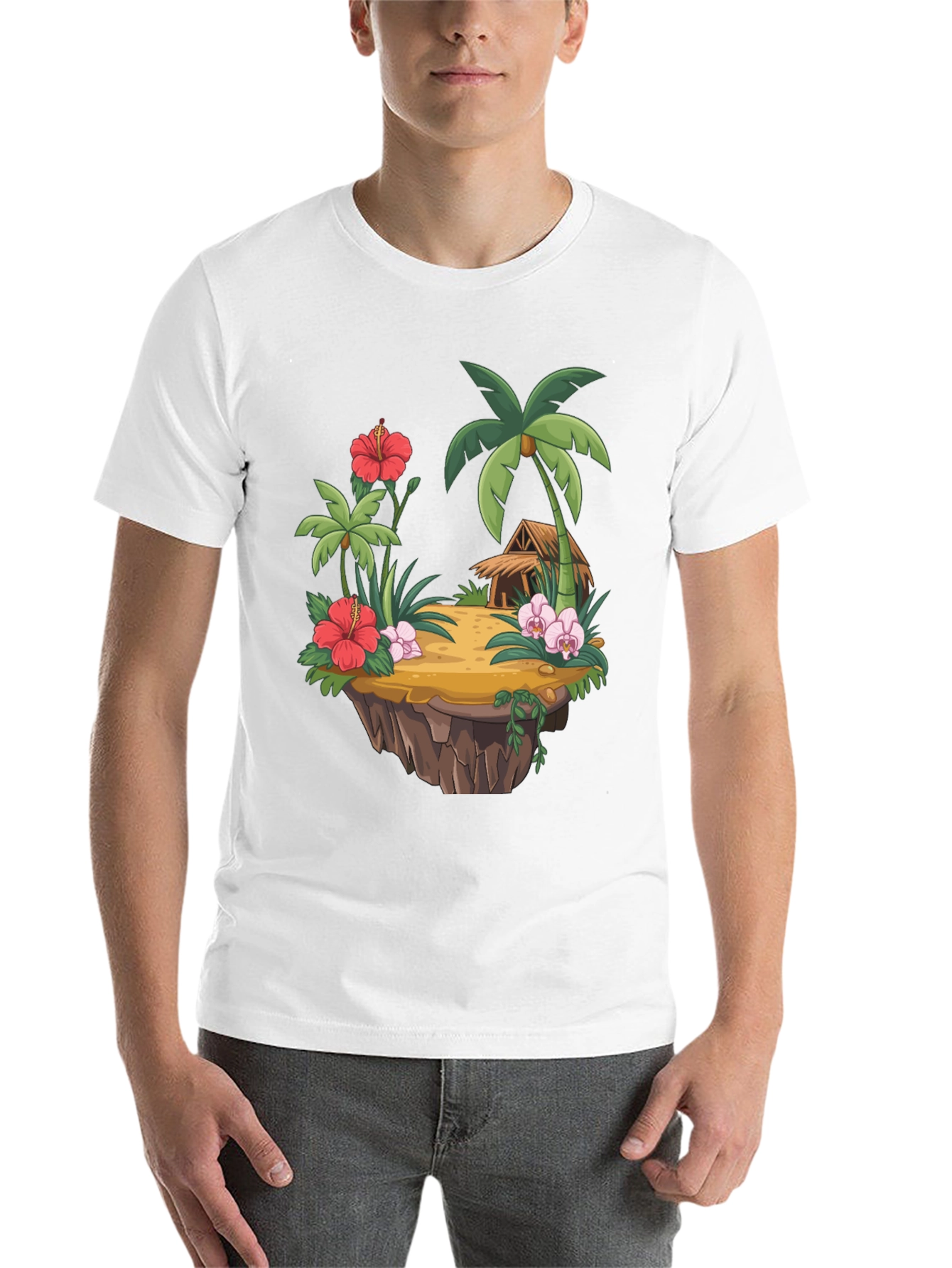 Island Paradise Graphic Tee - Black - 14