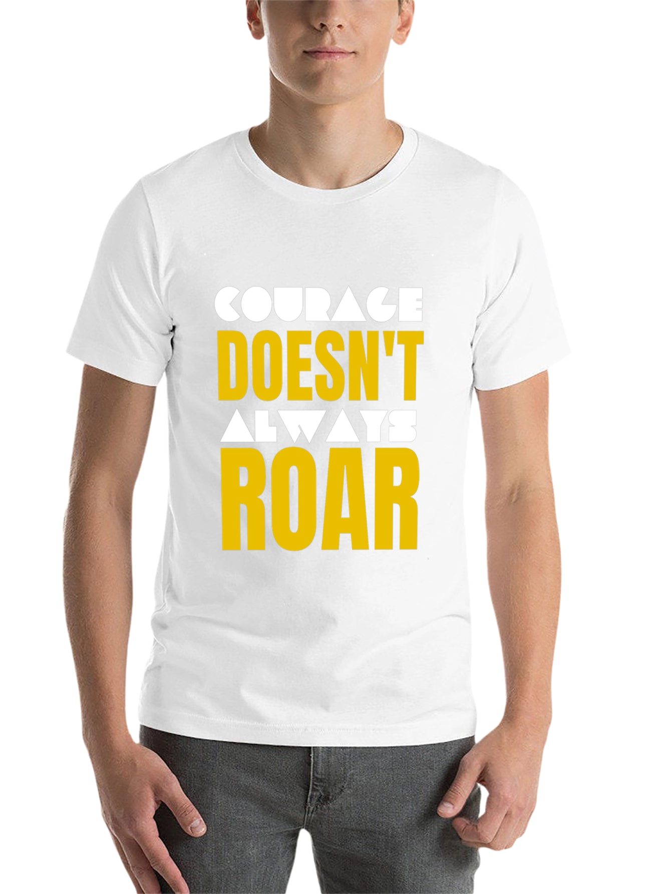 Black Courage Graphic Tee - Motivational T-Shirt view 14